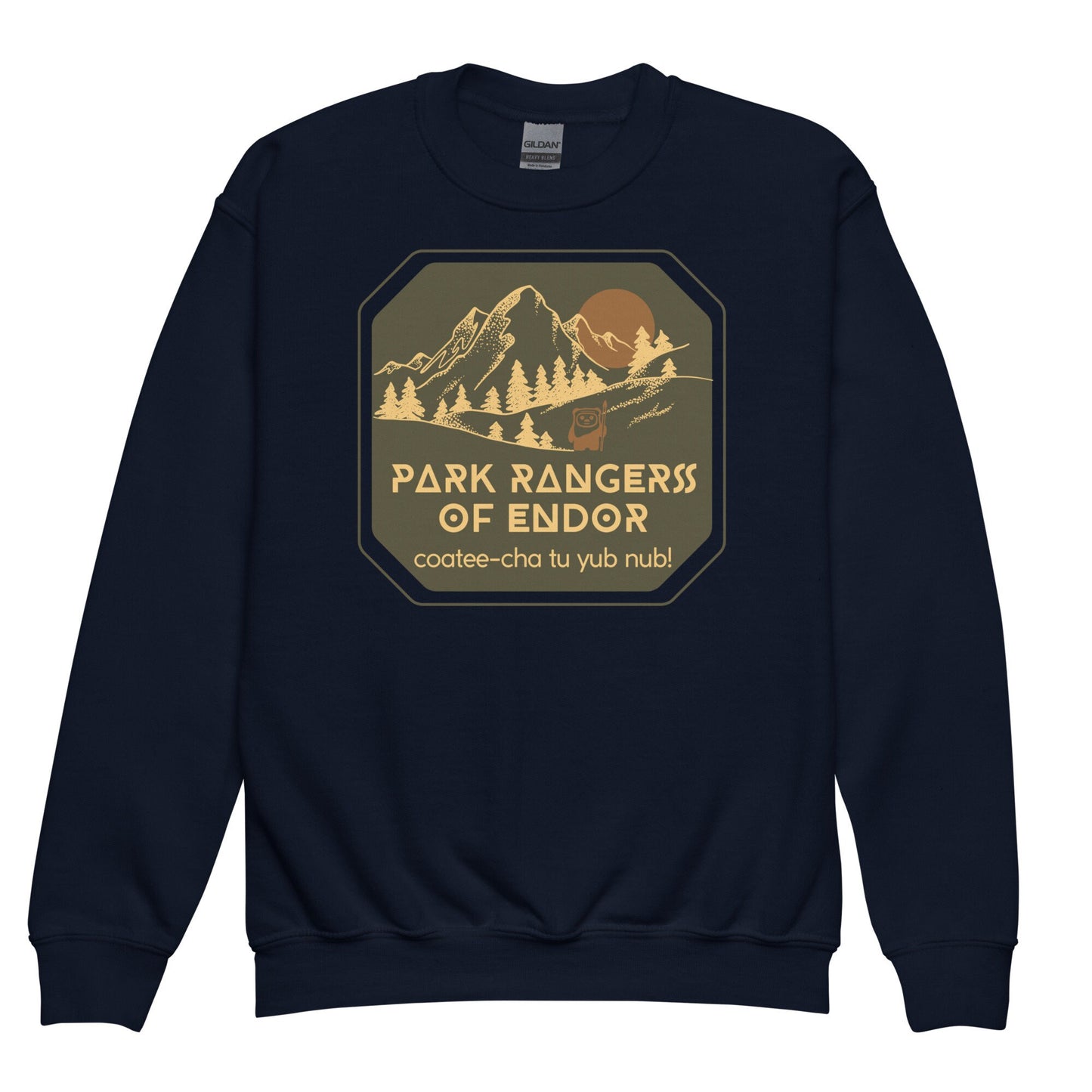 Park Rangers of Endor Youth Crewneck Sweatshirt, Subtle Disney Family Outfit