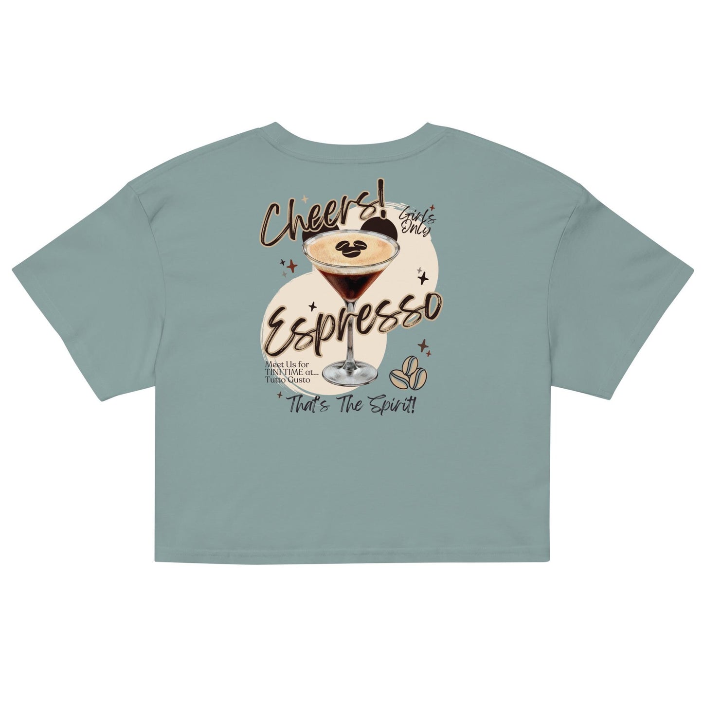 Espresso Martini Disney EPCOT Crop Top Shirt, Girls Trip