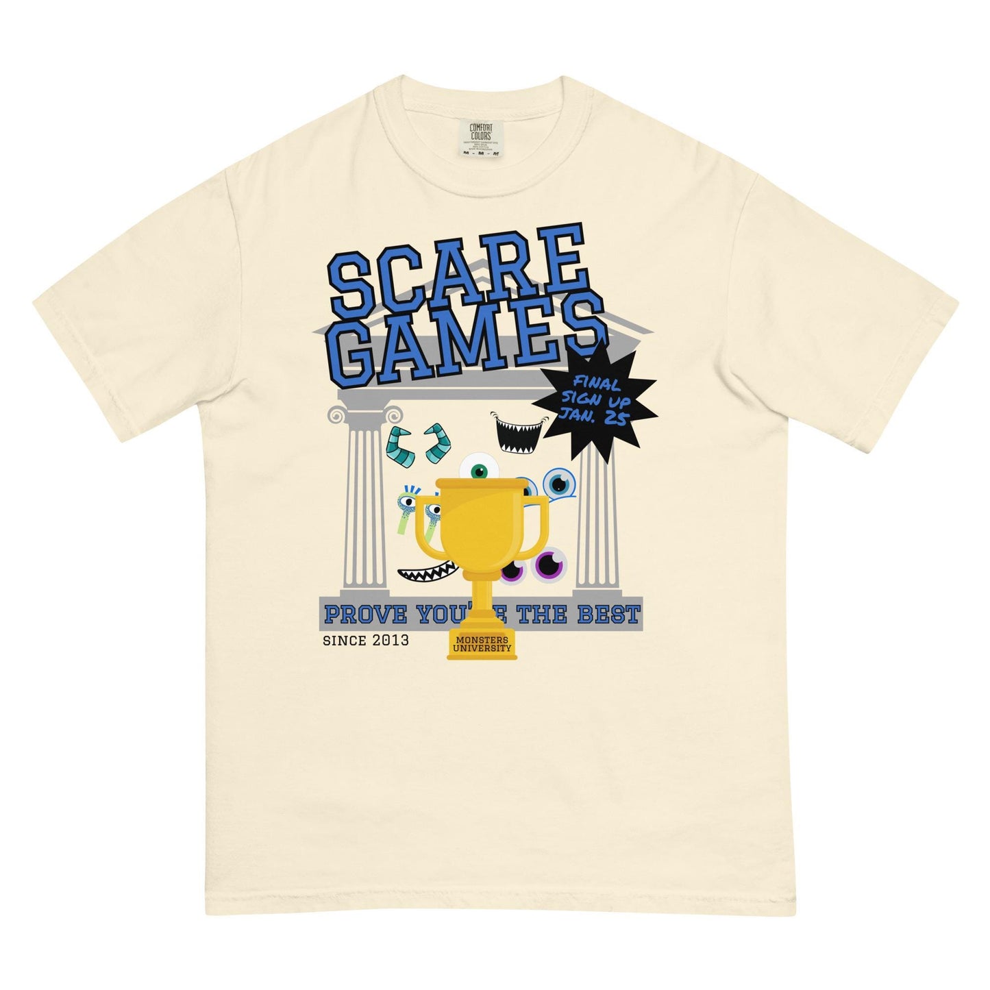 Monsters Inc Monsters University Scare Games Comfort Colors Shirt, Disney Dad Shirt, Subtle Disney Shirt
