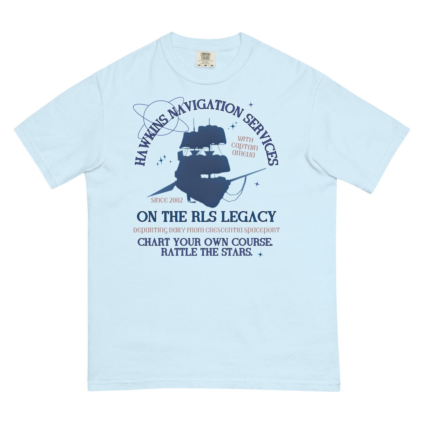 Treasure Planet Shirt: Jim Hawkins & Captain Amelia, Comfort Colors
