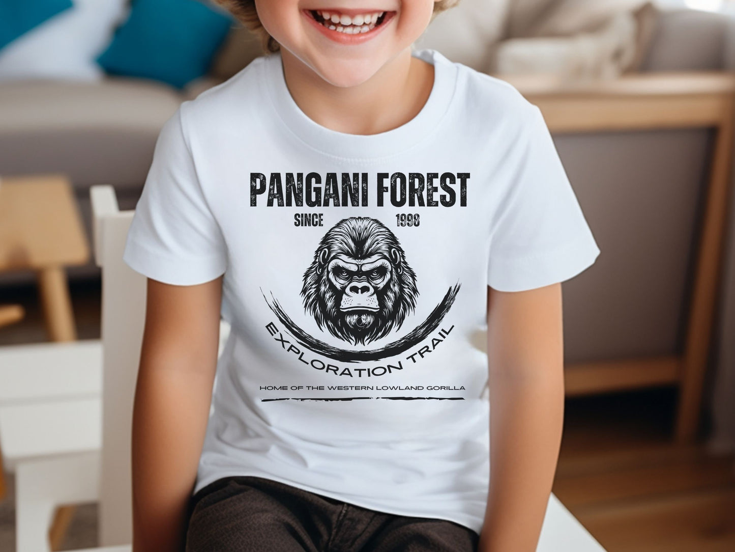 Gorilla Falls Youth T-Shirt: Pangani Forest Family Matching Shirt