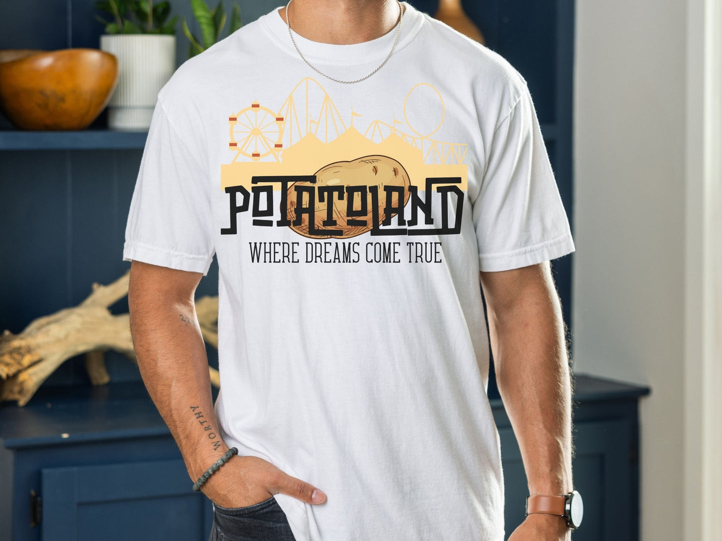 Potatoland Disney Family T-Shirt, Comfort Colors Garment Dyed