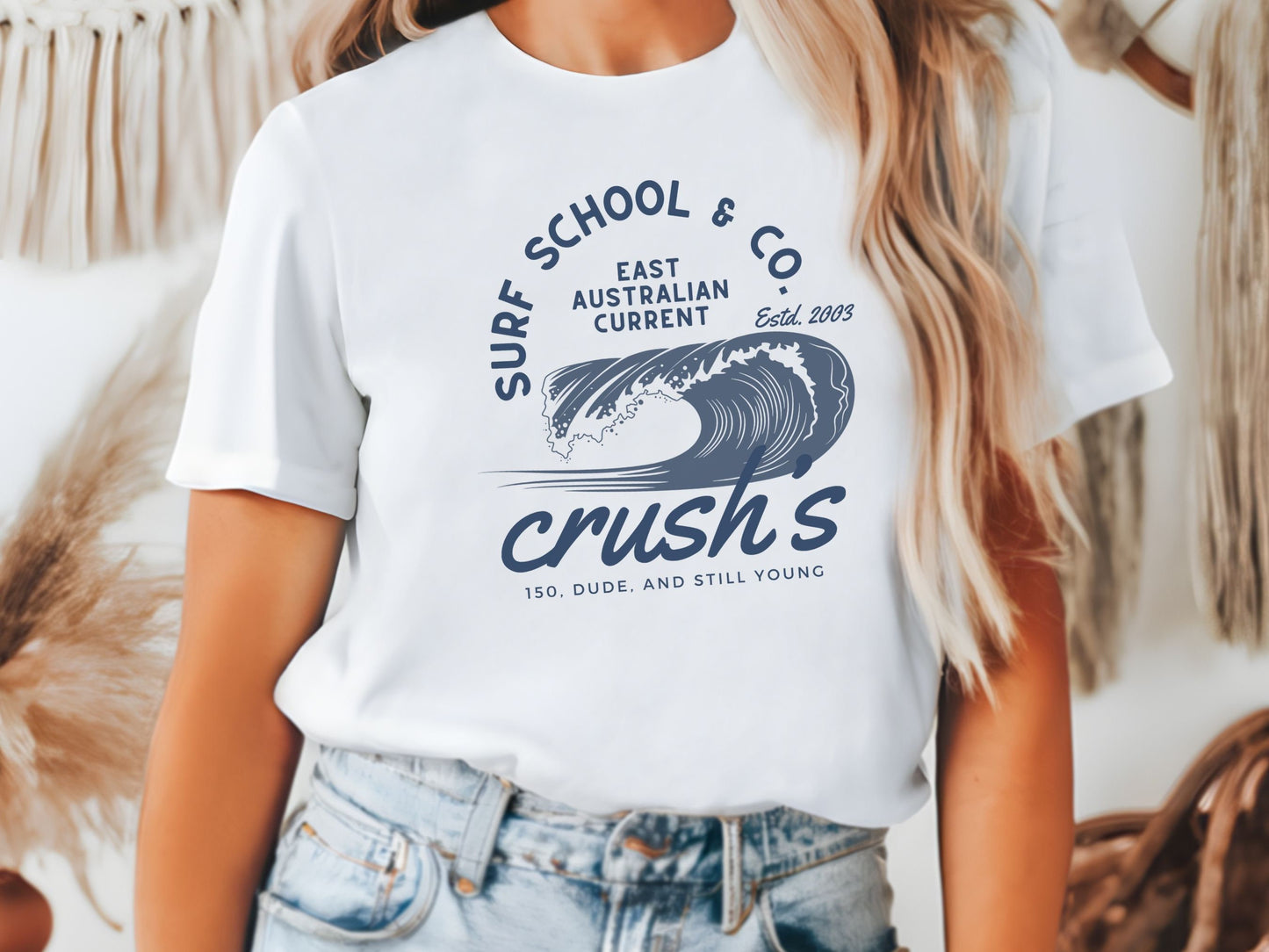 Crush's Surf Company Bella Canvas Tee, Subtle Disney Family Shirt