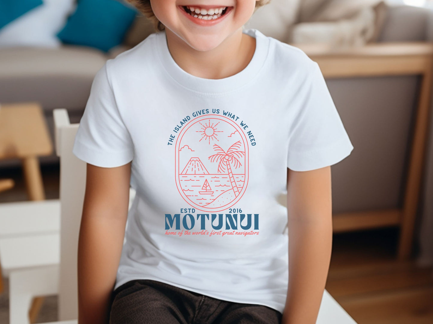 Motunui Moana Youth Shirt, Bella Canvas Family Tees