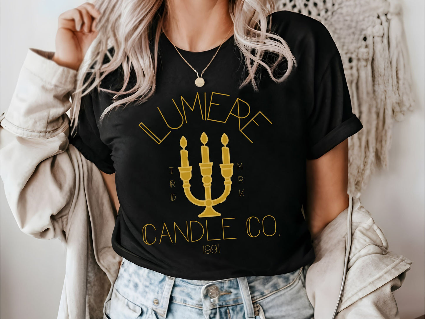 Lumiere Candle Company Bella Canvas T-Shirt, Subtle Disney Family Shirt