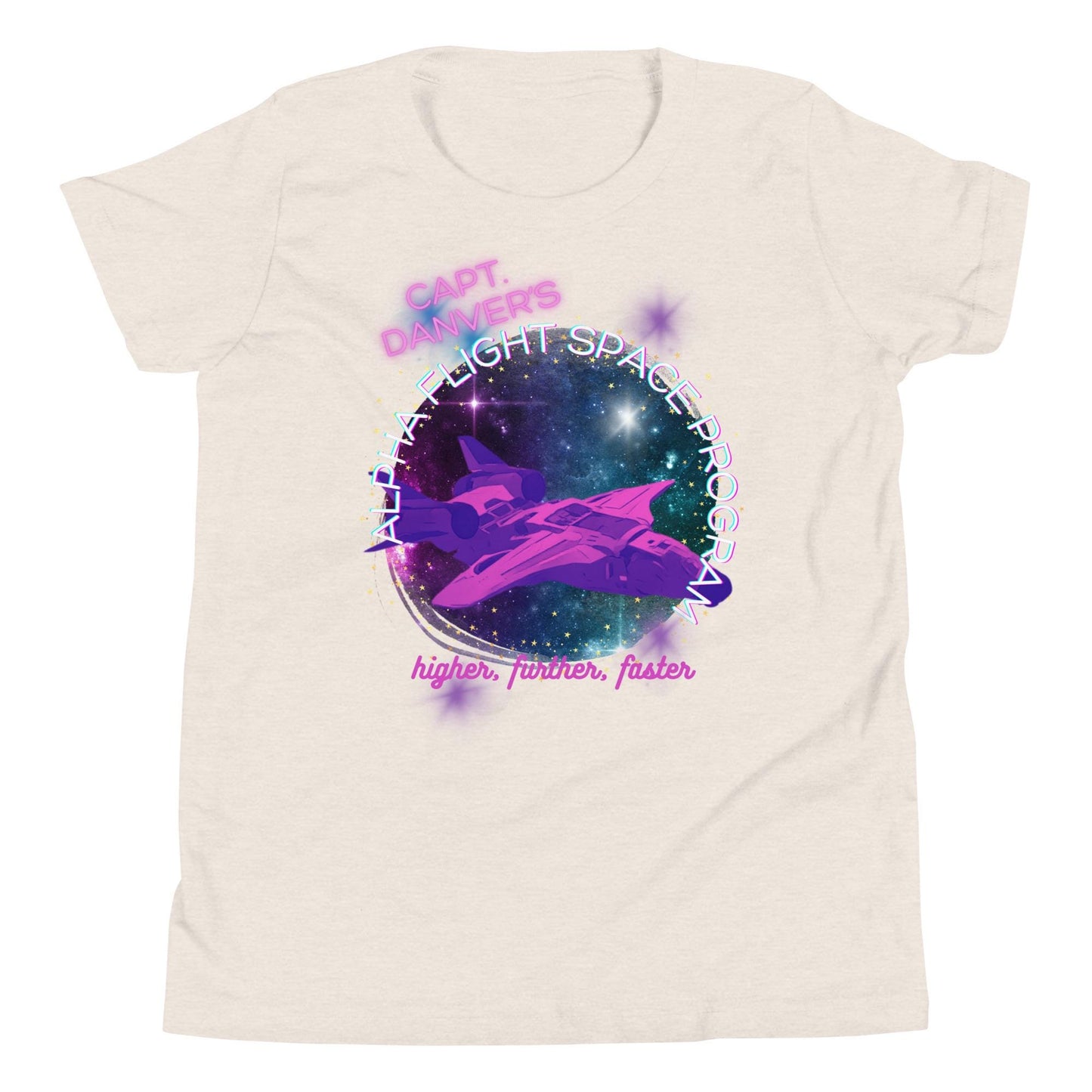 Captain Marvel Alpha Flight Bella Canvas Youth T-Shirt