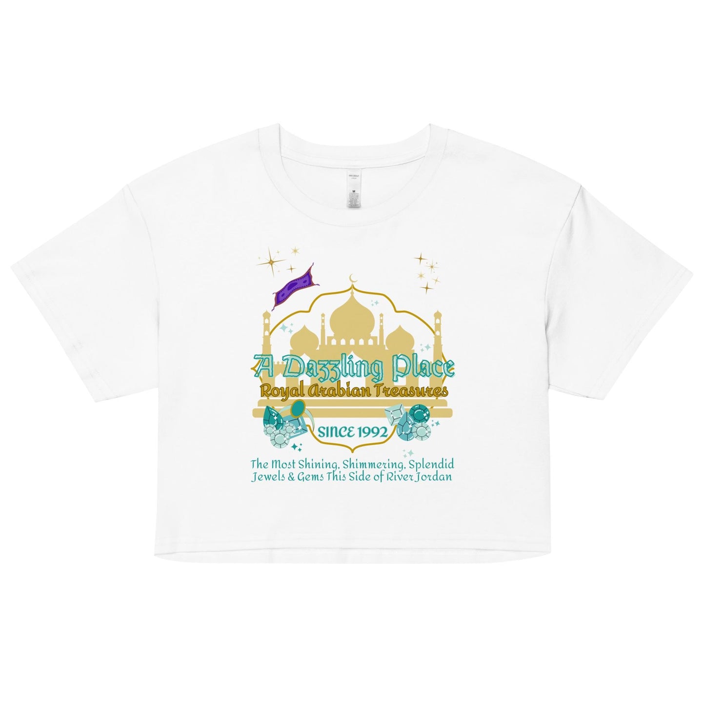 Princess Jasmine Inspired Crop Top: Aladdin, Magic Kingdom Shirt