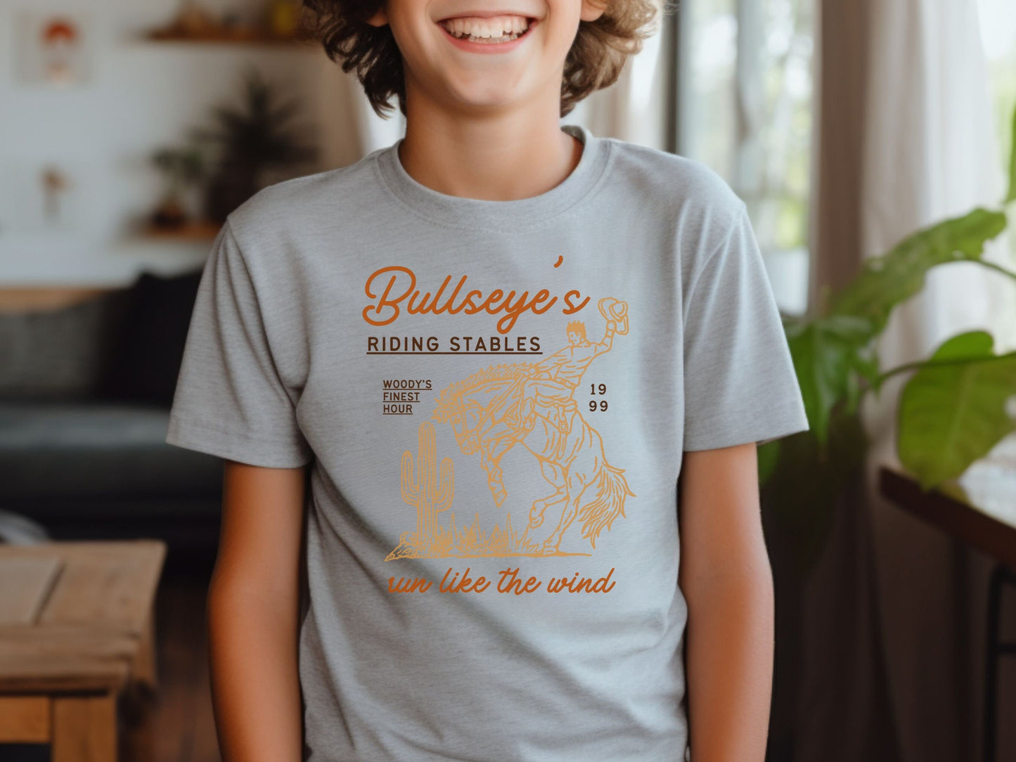 Bullseye's Riding Stables Youth Tee, Subtle Disney Family Shirt