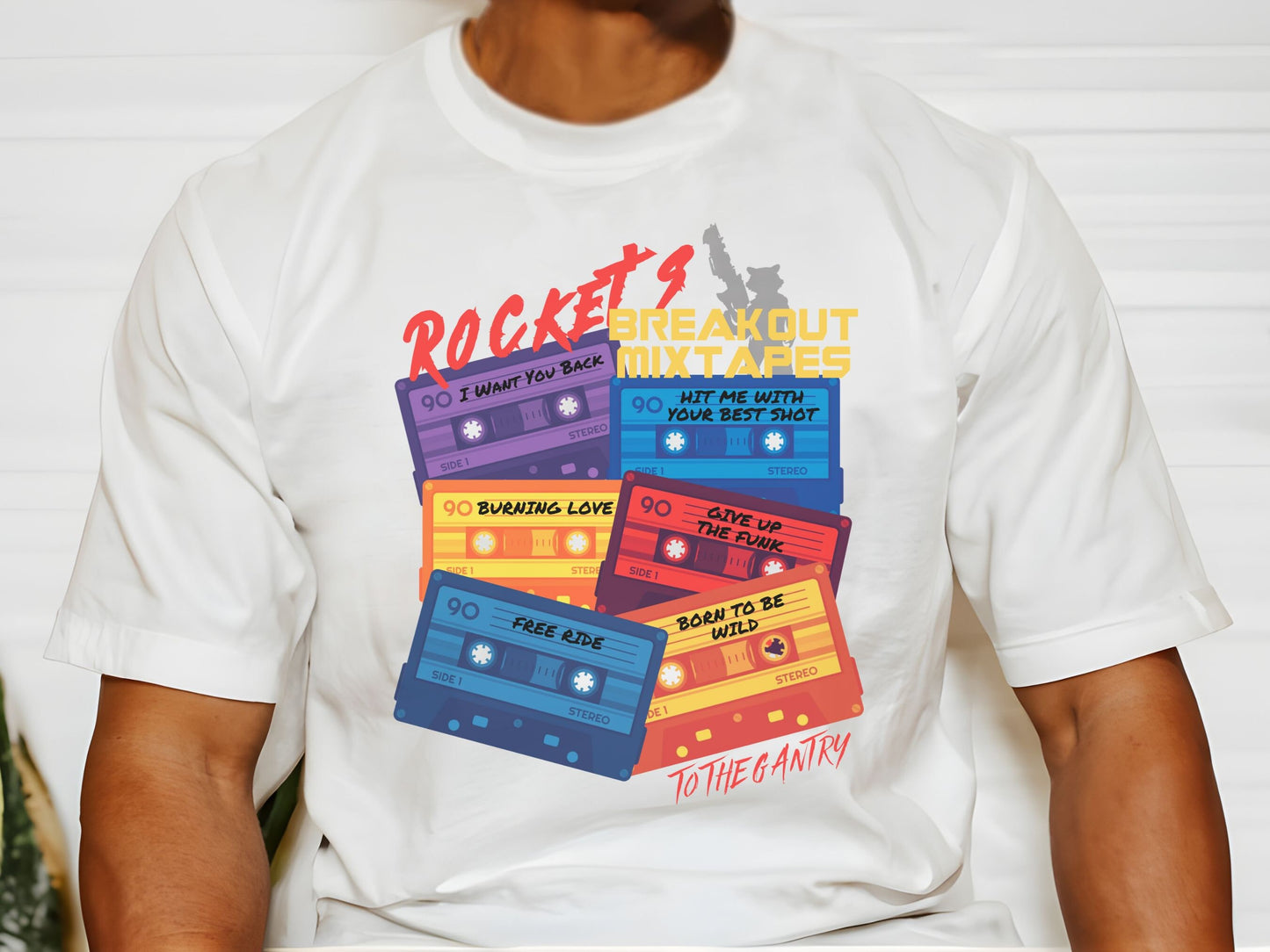 Rocket's Breakout Mixtapes, Bella Canvas Unisex Short Sleeve T-Shirt, Disney Family Shirts, Disney Shirt, Disney Dad, Disneyland Shirt
