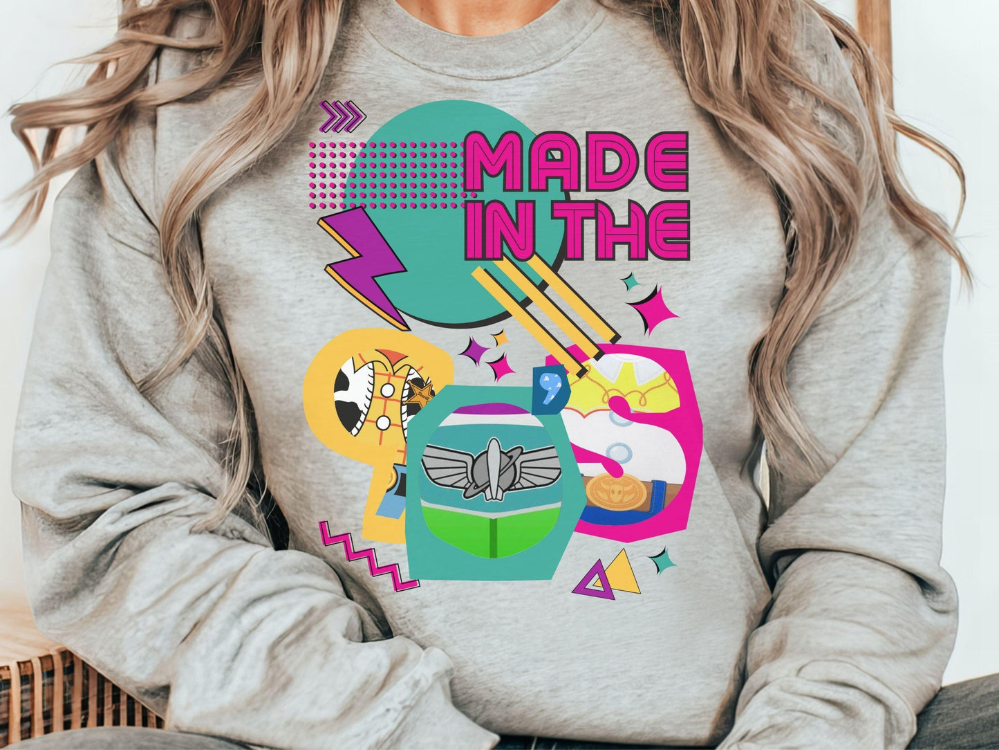 Made in the 90s Retro Disney Sweatshirt | Toy Story Inspired | Subtle Disneyland Unisex Sweatshirt