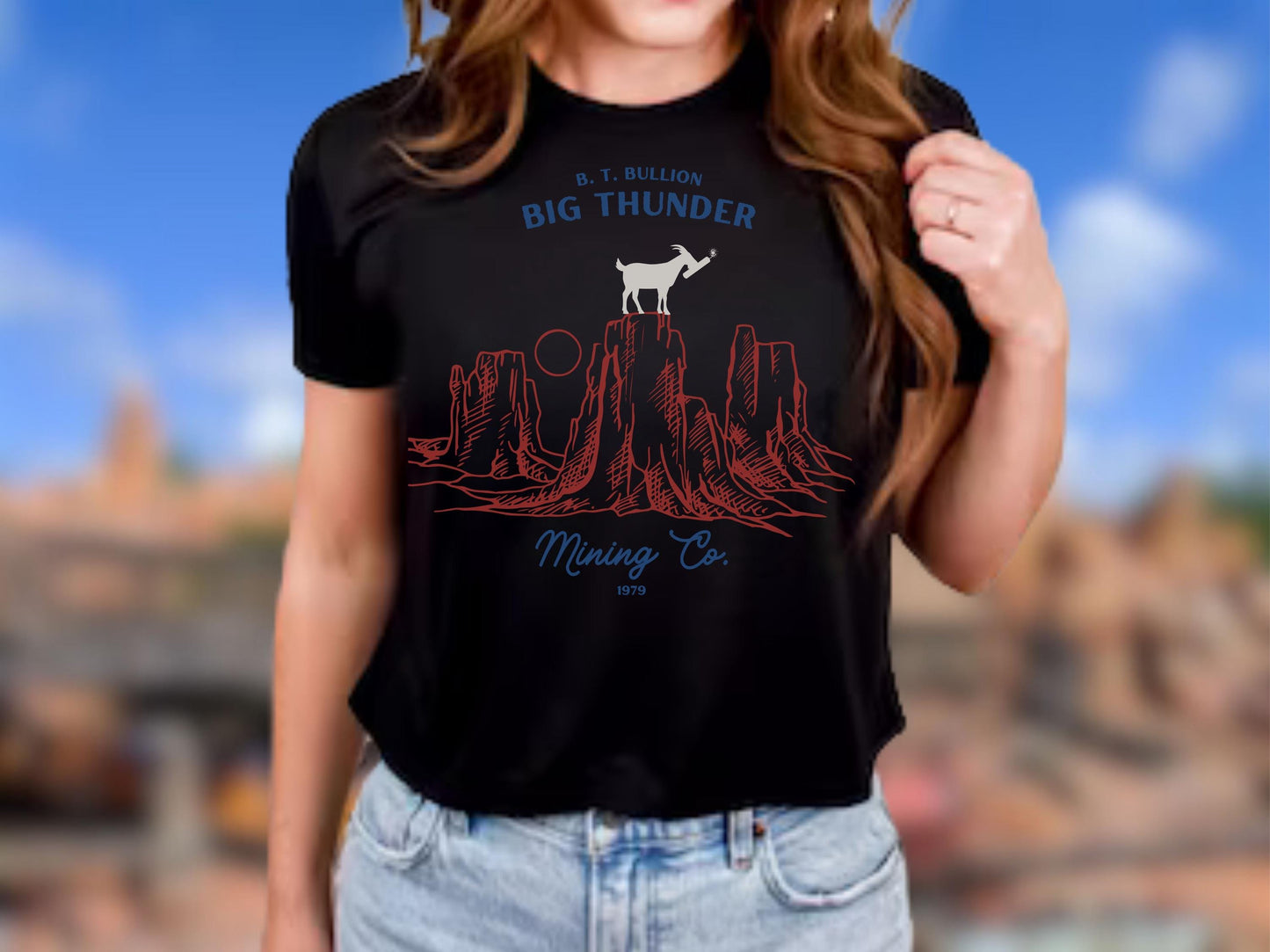Big Thunder Mountain Crop Top, Magic Kingdom, Women's Cotton Shirt