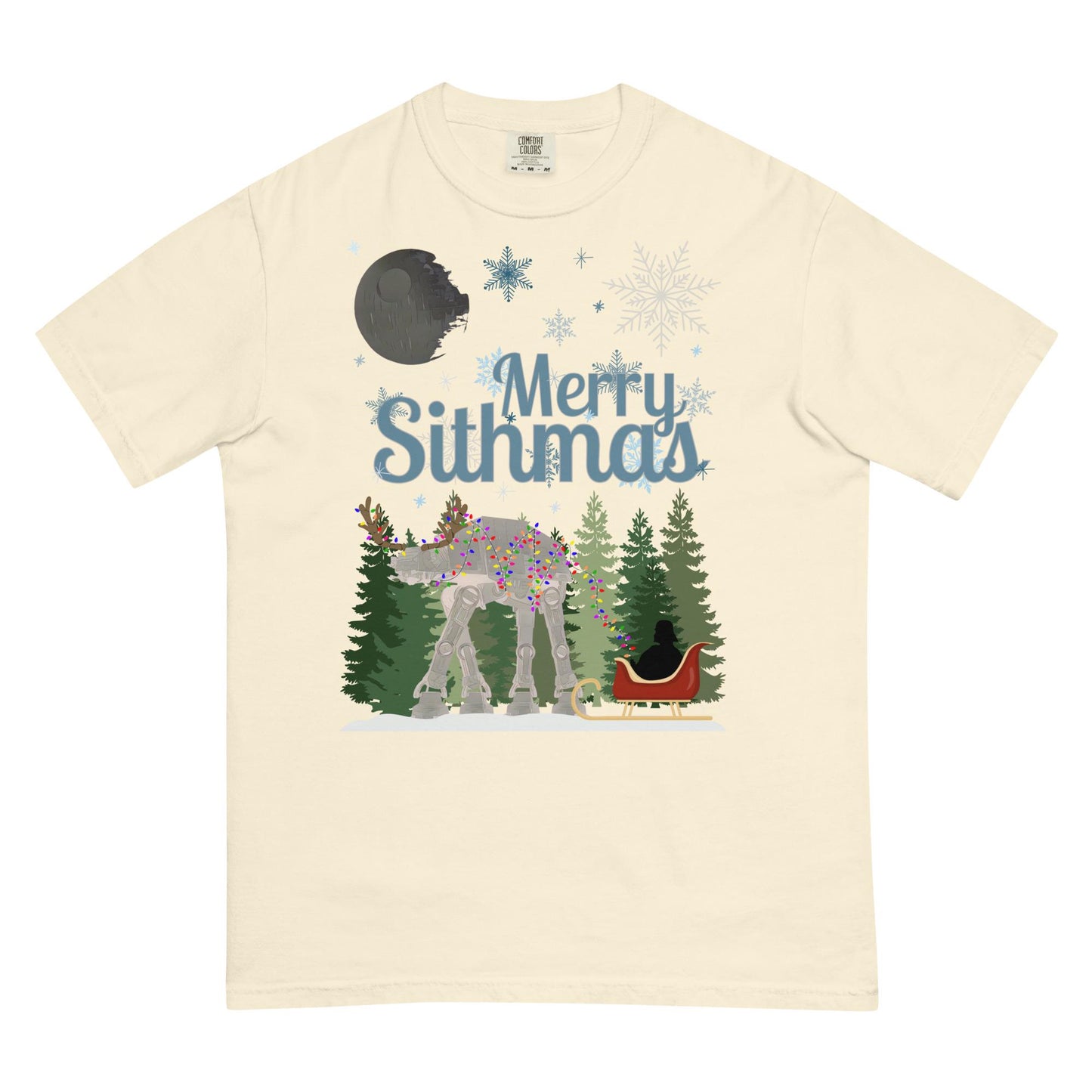 Merry Sithmas Star Wars Christmas T-Shirt - Comfort Colors Heavyweight Tee