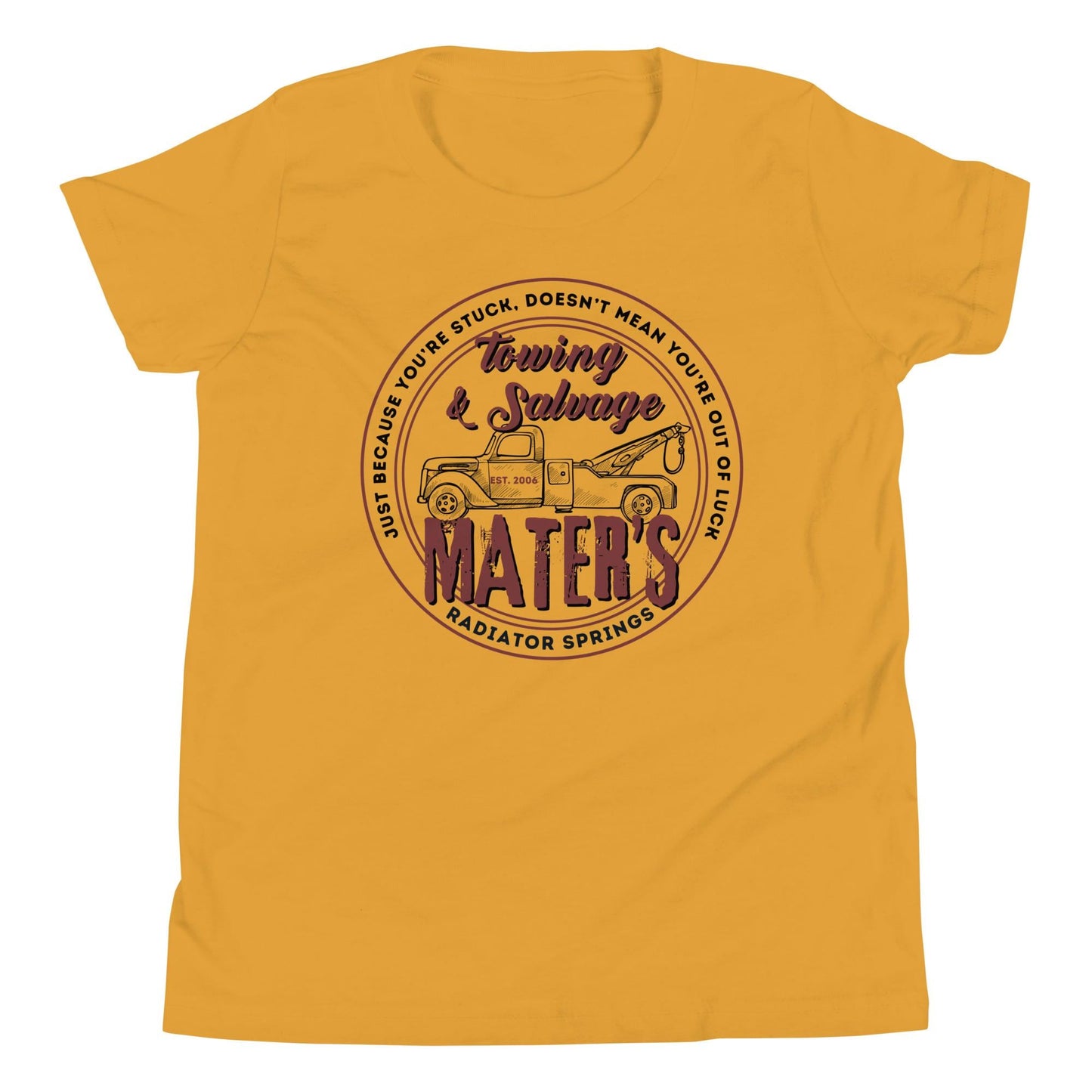 Tow Mater Disney Cars Bella Canvas Youth T-Shirt
