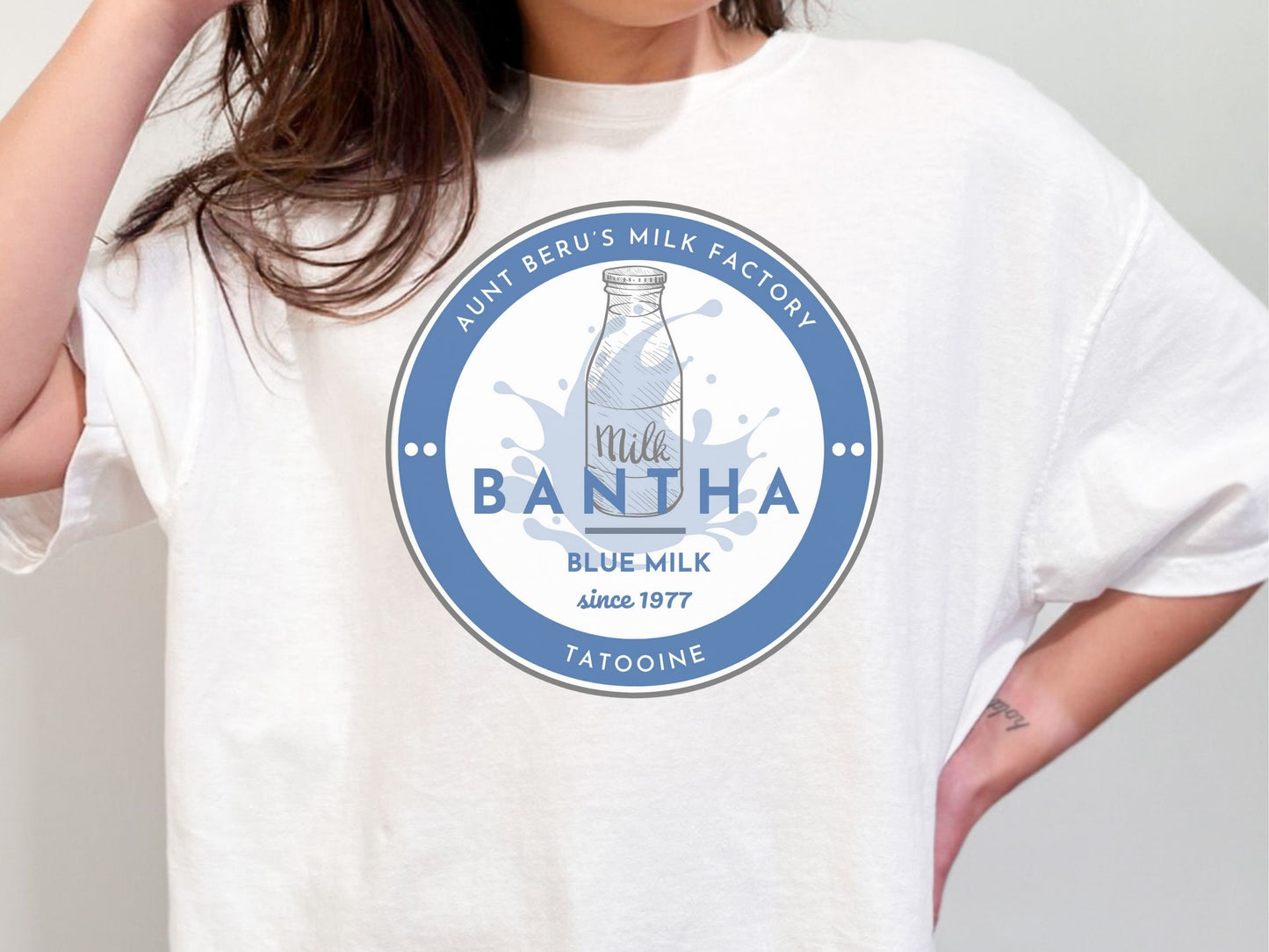 Blue Bantha Milk Shirt, Comfort Colors Disney Family Tee