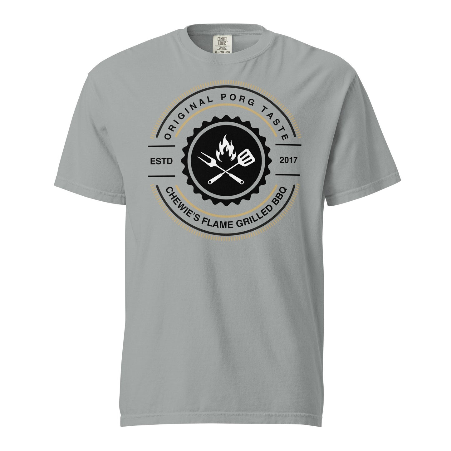 Chewie's Porg BBQ T-Shirt, Comfort Colors Theme Park Tee