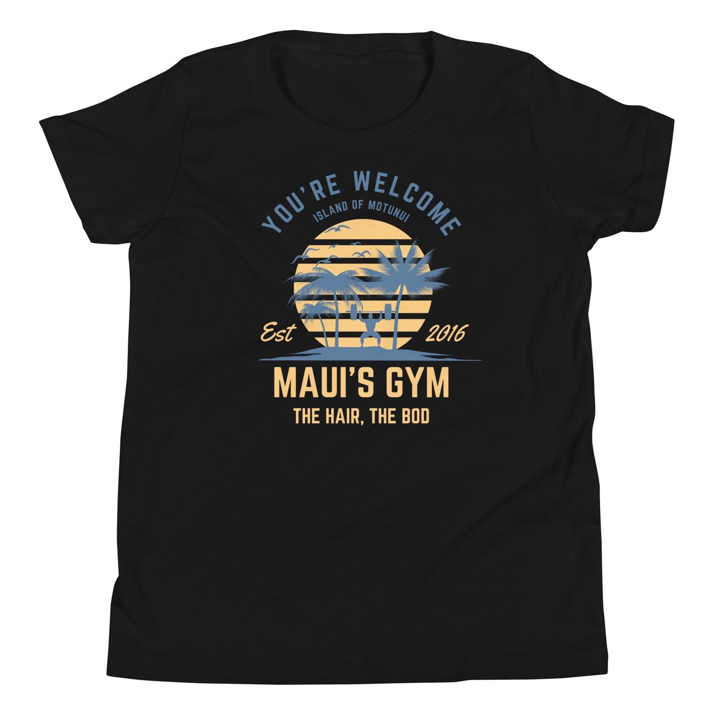 Maui's Gym Youth T-Shirt, Subtle Theme Park Shirt, Disney Family Shirts