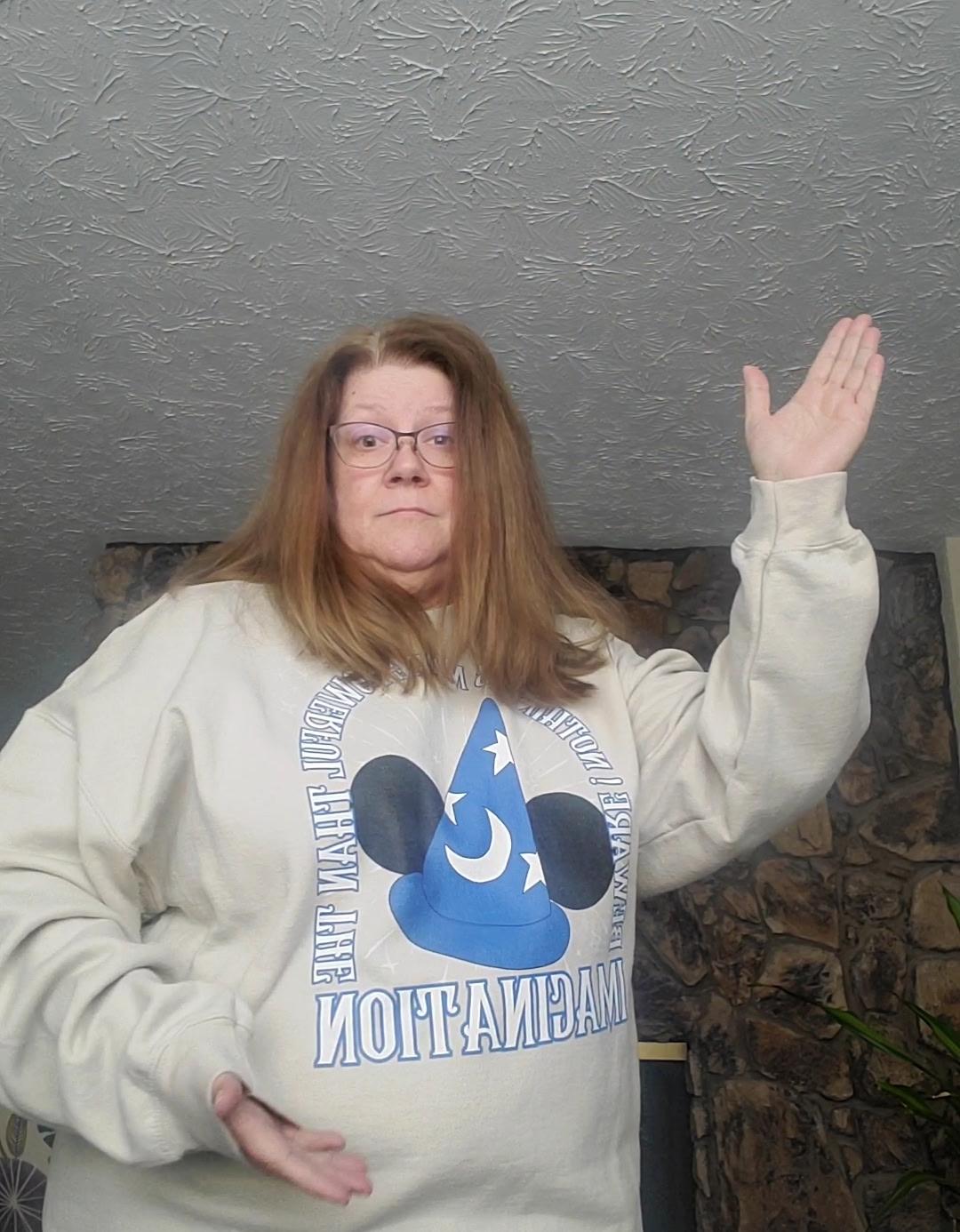 Imagination, Fantasmic Crewneck, Sorcerer Mickey, Hollywood Studios Sweatshirt, Matching Family Shirts