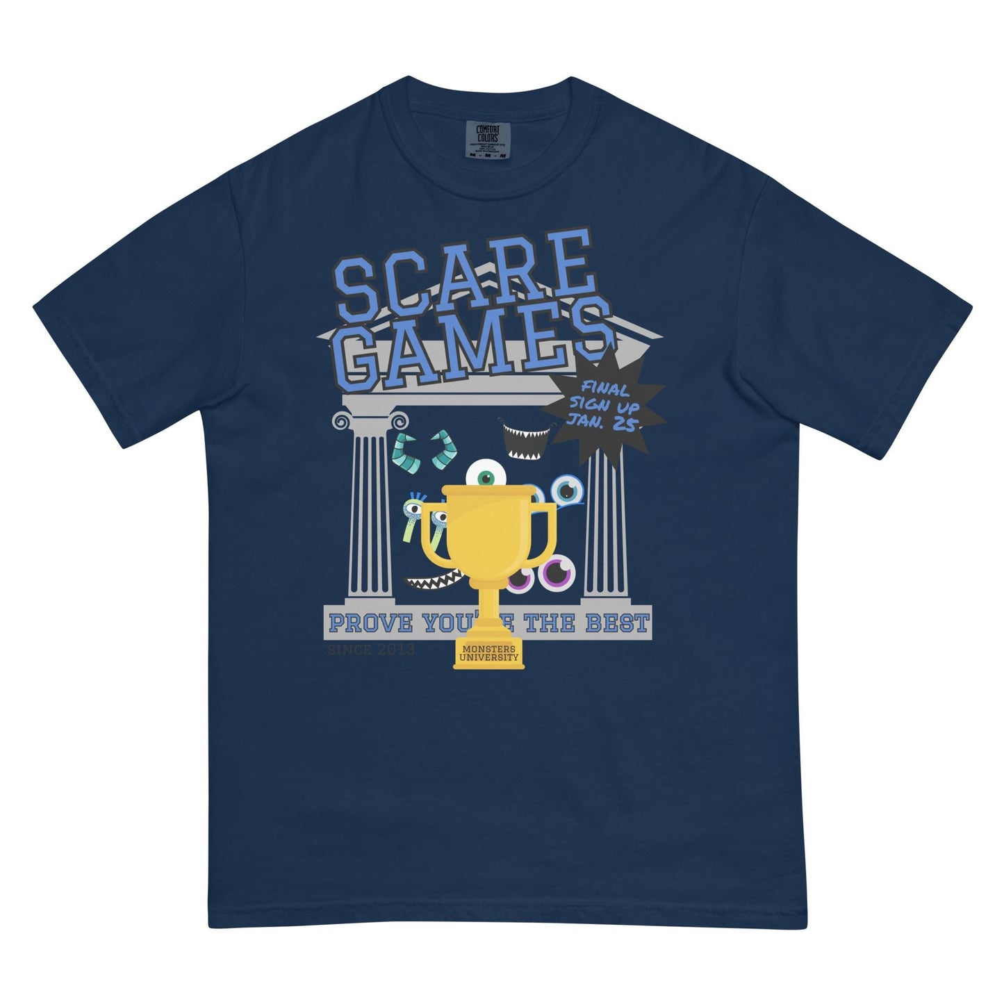 Monsters Inc Monsters University Scare Games Comfort Colors Shirt, Disney Dad Shirt, Subtle Disney Shirt