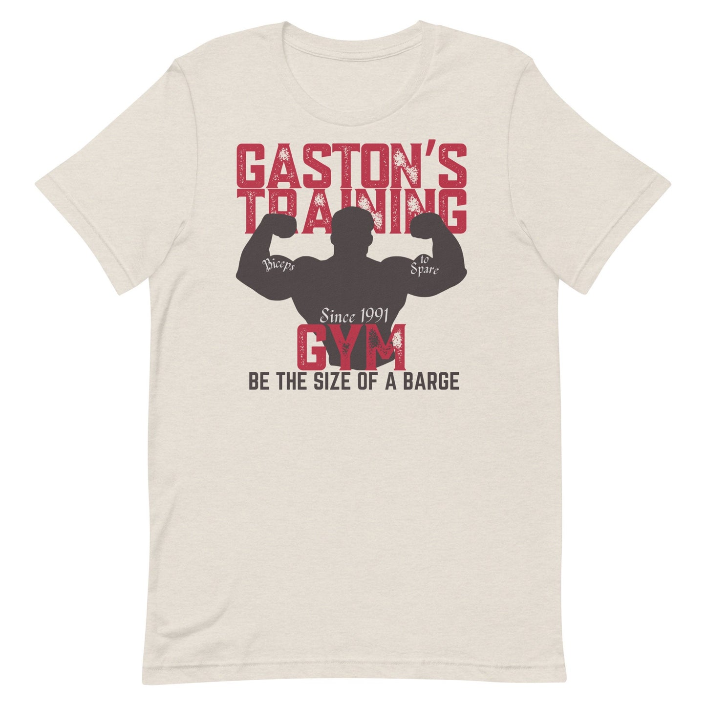 Gaston's Training Gym Shirt, Disney Dad Bella Canvas Tee
