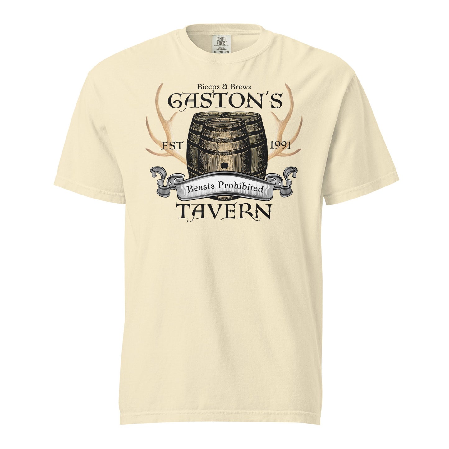 Gaston's Tavern Shirt: Comfort Colors Disneyland Family Tee