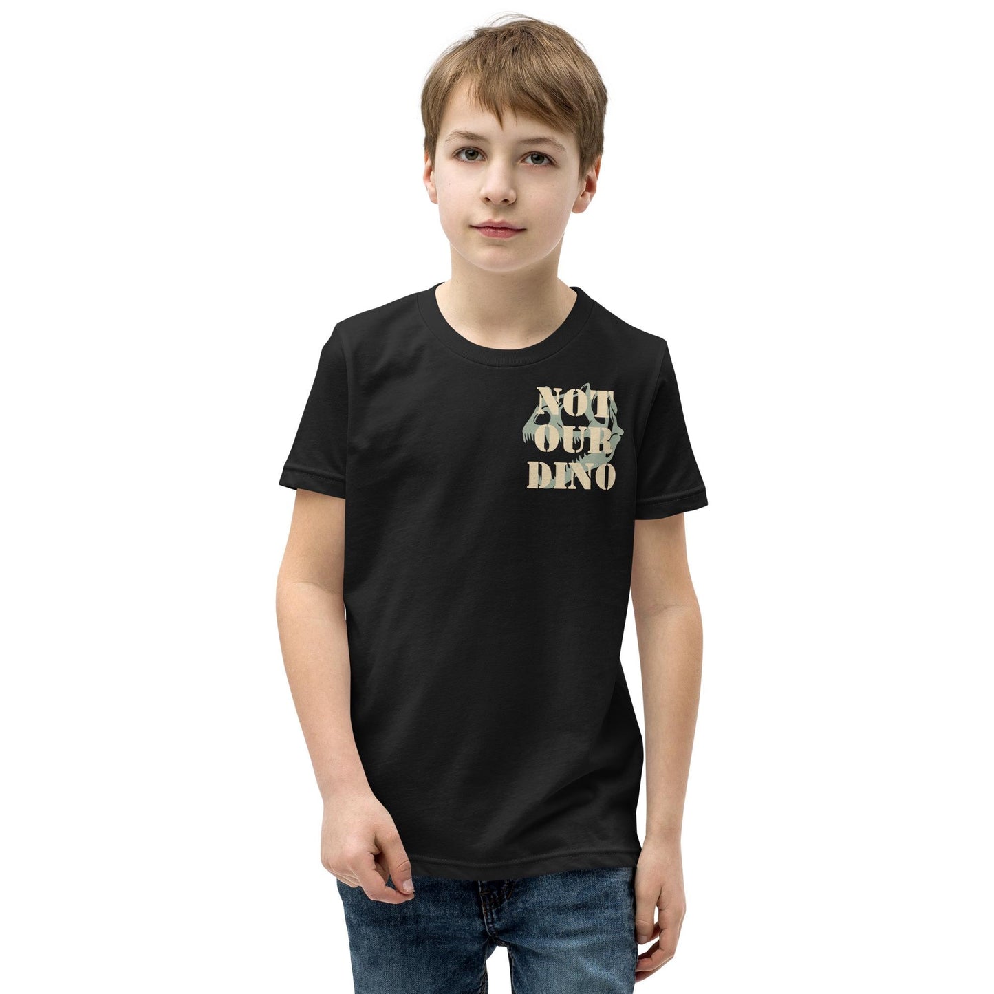 Not Our Dino Youth Shirt, Dinoland Design