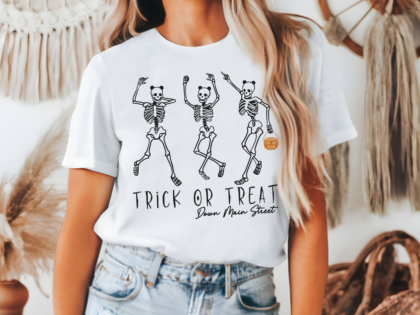 Disney Halloween Shirt, Trick or Treat on Main Street, Bella Canvas Tee