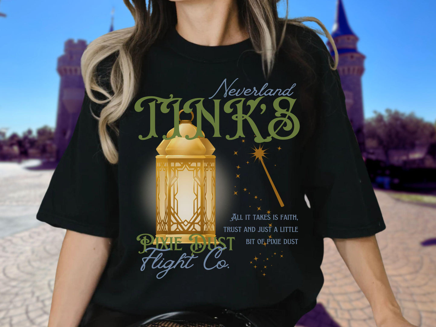 Tinkerbell Inspired Comfort Colors Shirt, Disney Peter Pan Family Matching Tee