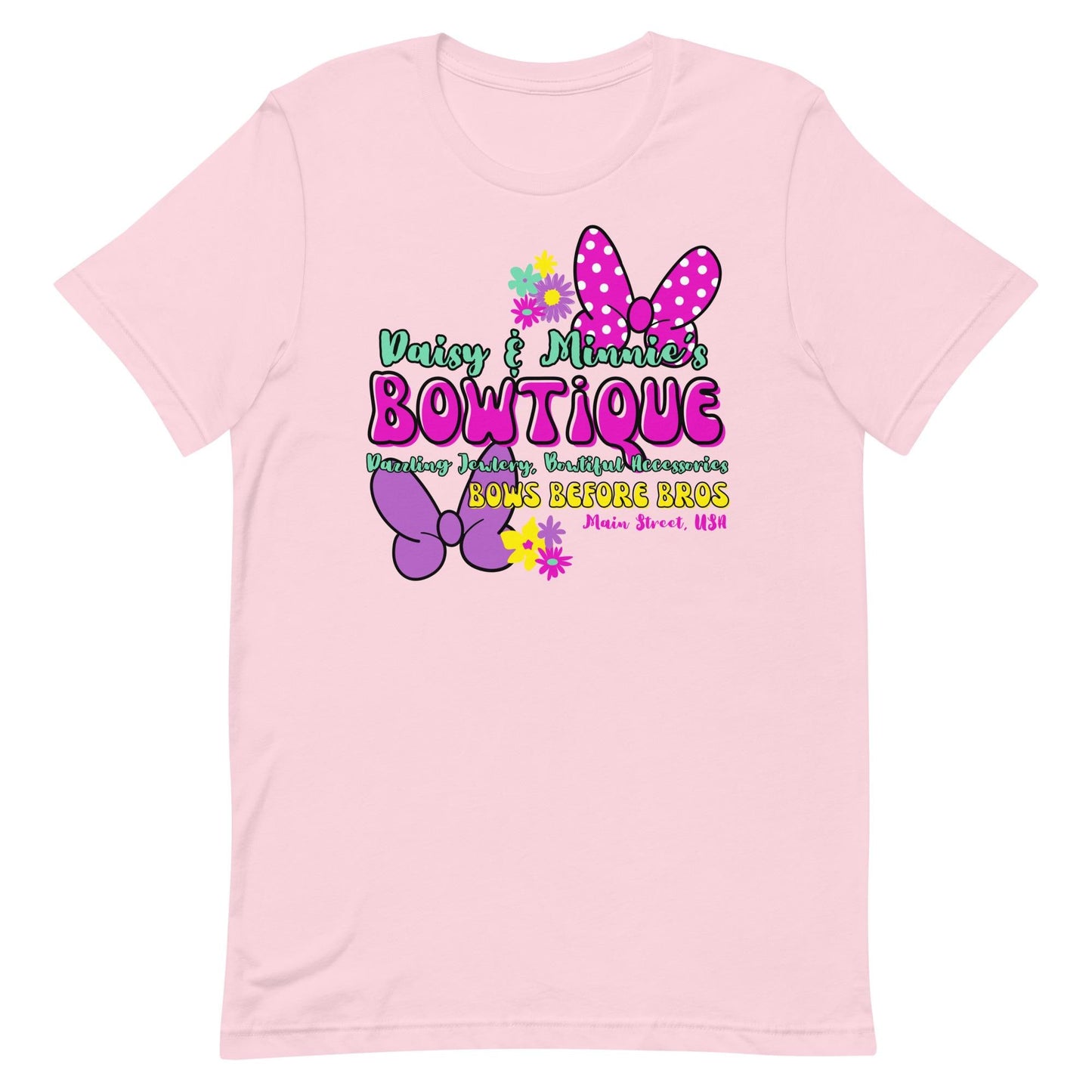 Minnie and Daisy Bowtique Shirt, Disneyland Inspired Girls Tee