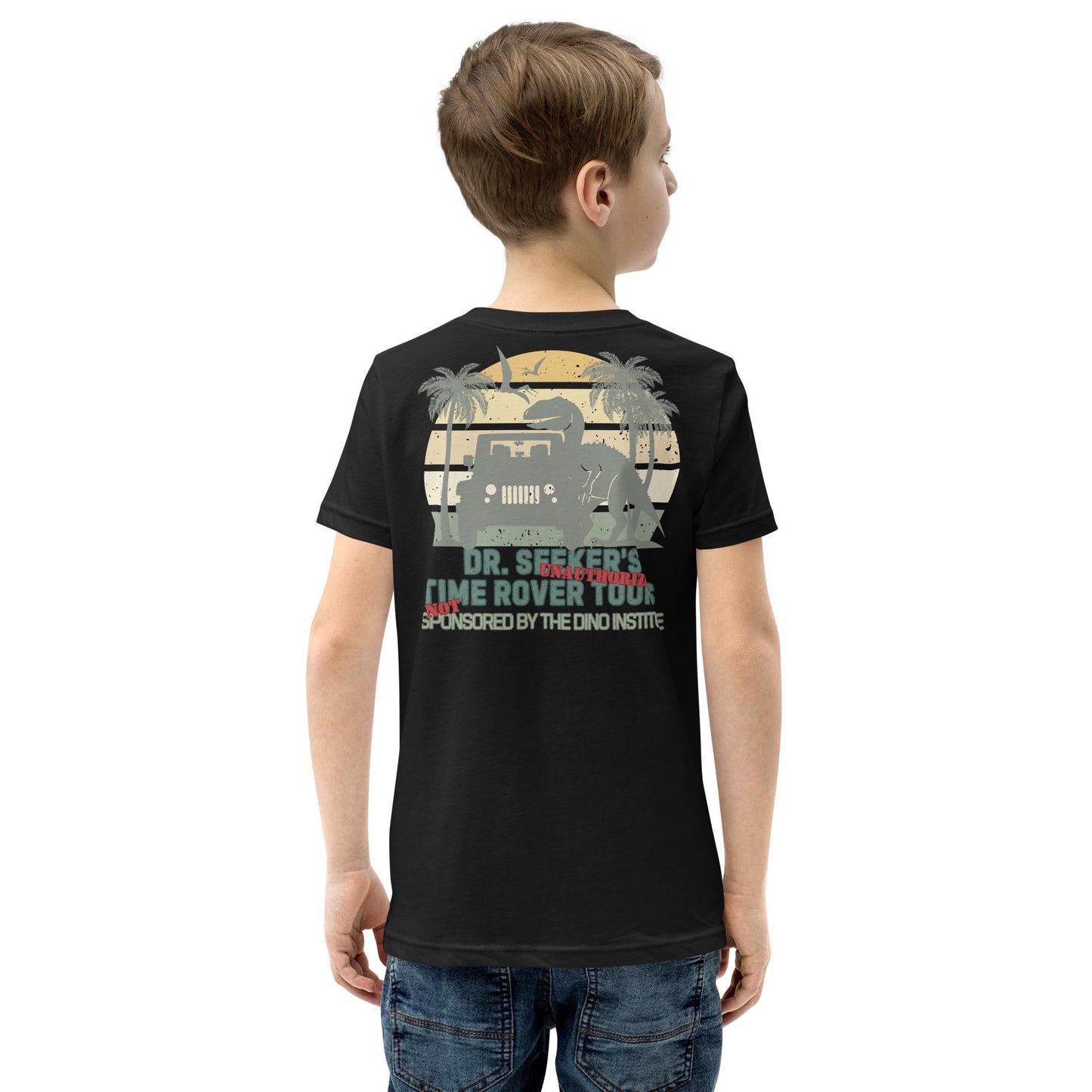 Not Our Dino Youth Shirt, Dinoland Design