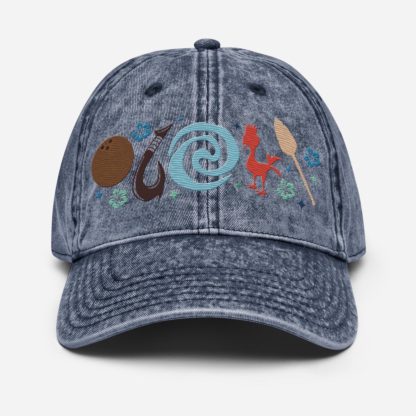 Embroidered Moana Icon Dad Hat, Vintage Disney Inspired Cap