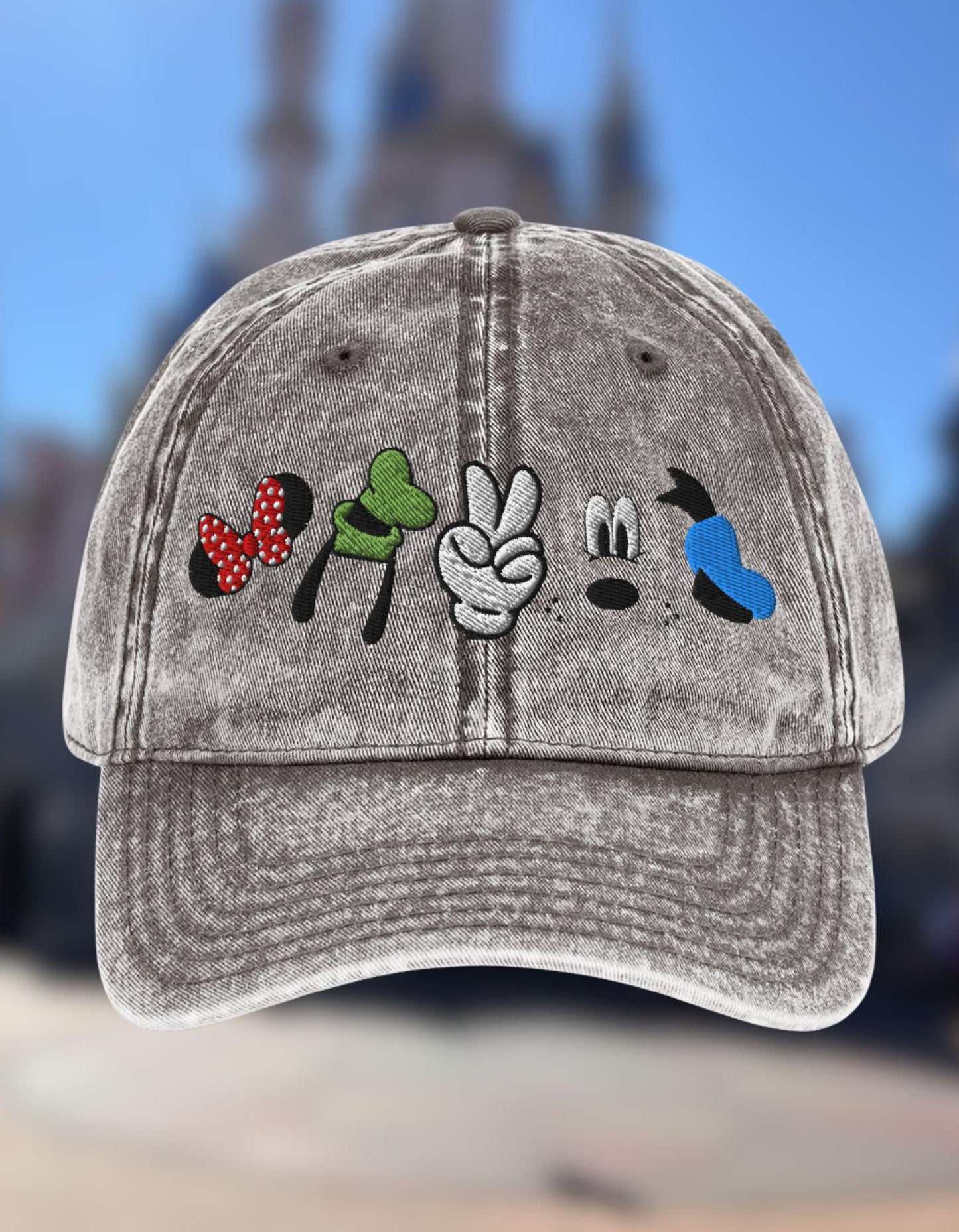 Fab 5 Icon Dad Hat: Vintage Disneyland Embroidered Cap