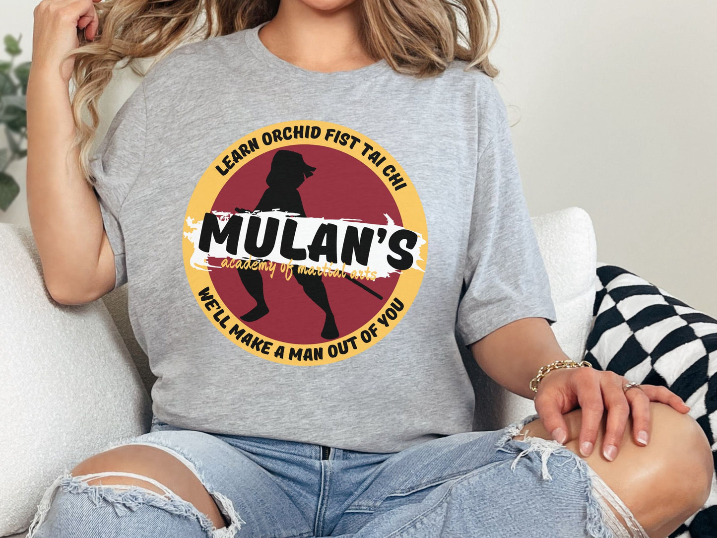 Mulan Martial Arts Bella Canvas T-Shirt, Subtle Disney Family Shirt
