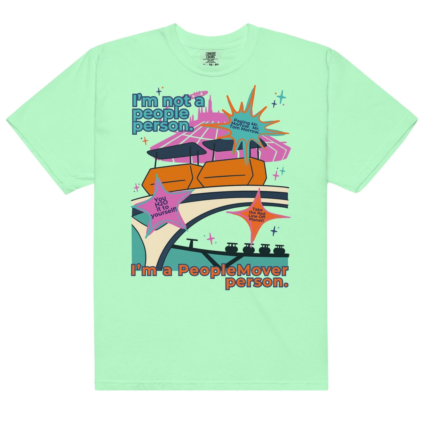 Disney PeopleMover Shirt, Retro Tomorrowland Comfort Colors Tee
