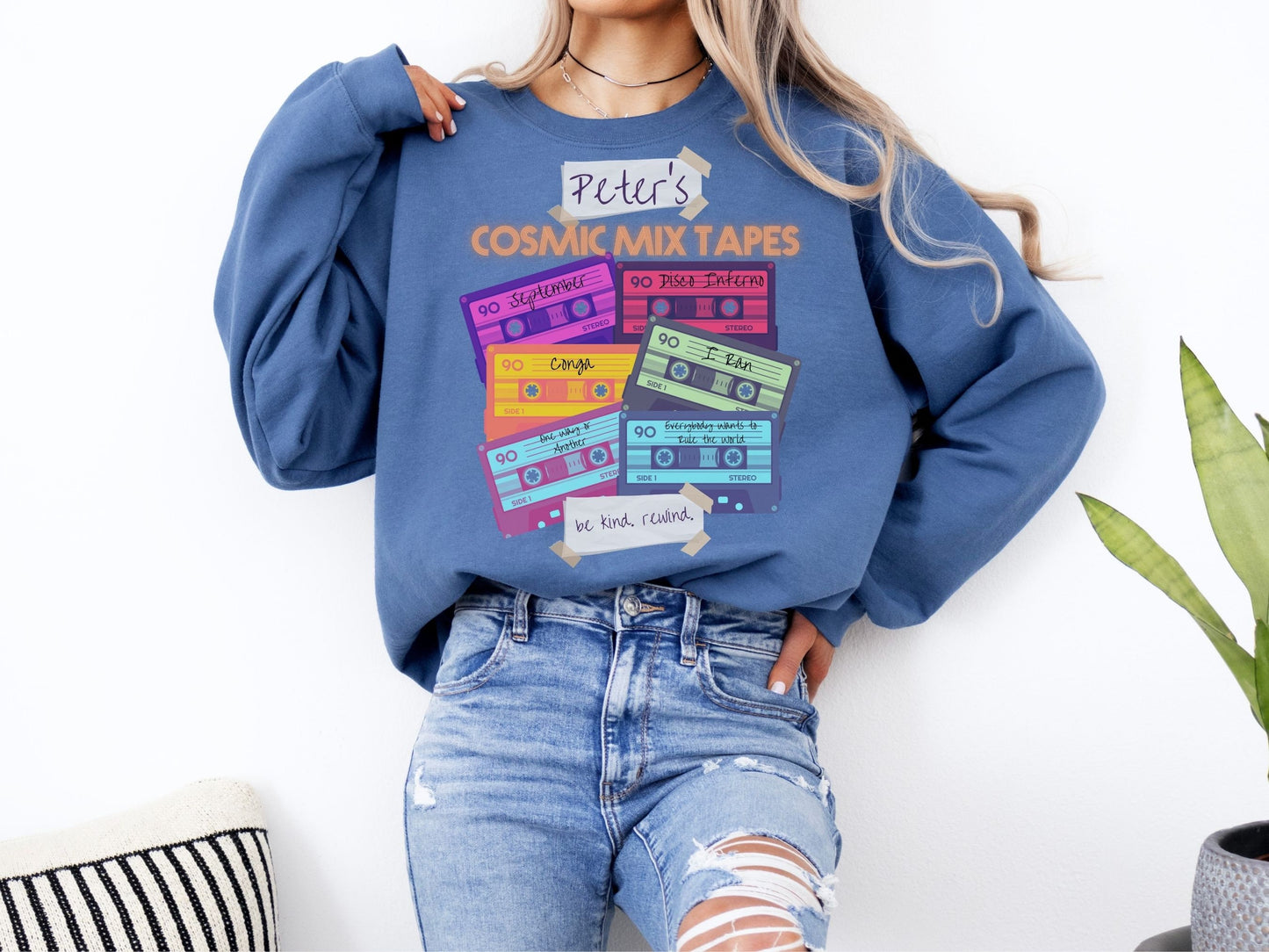Peter's Cosmic Mix Tapes Sweatshirt, Disney Family Matching Crewneck