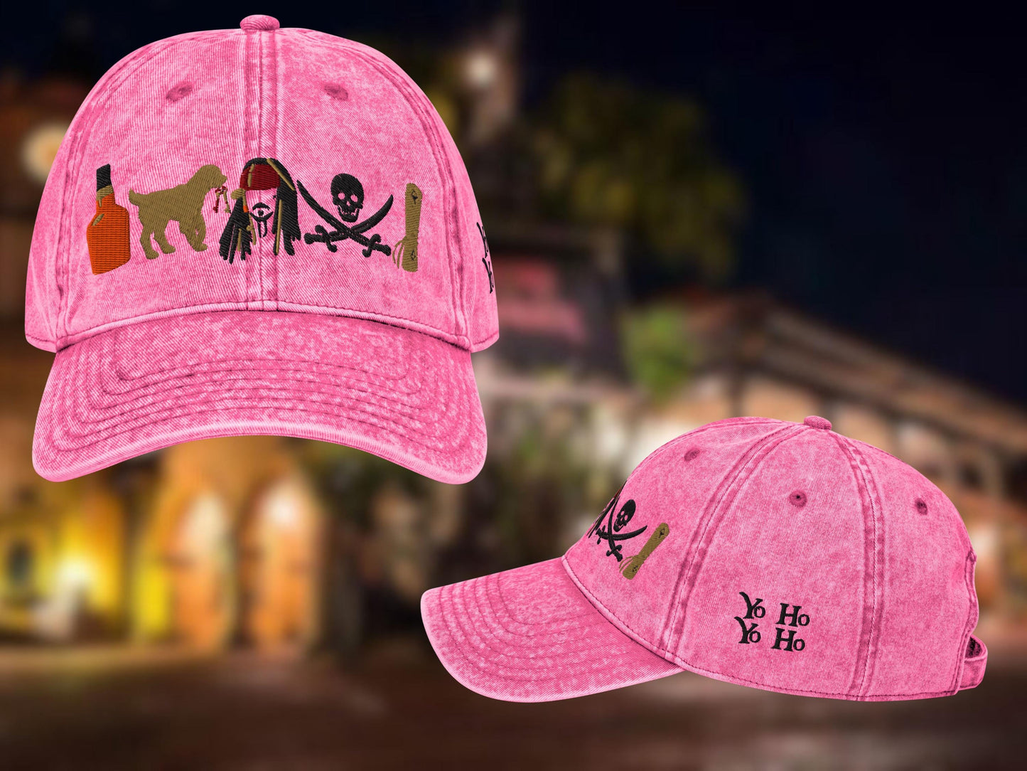 Pirates of the Caribbean Icon Dad Hat, Embroidered Cotton Twill