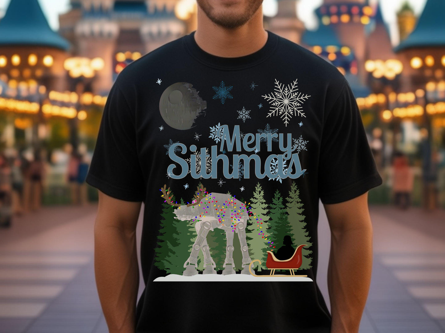 Merry Sithmas Star Wars Christmas Bella Canvas T-Shirt