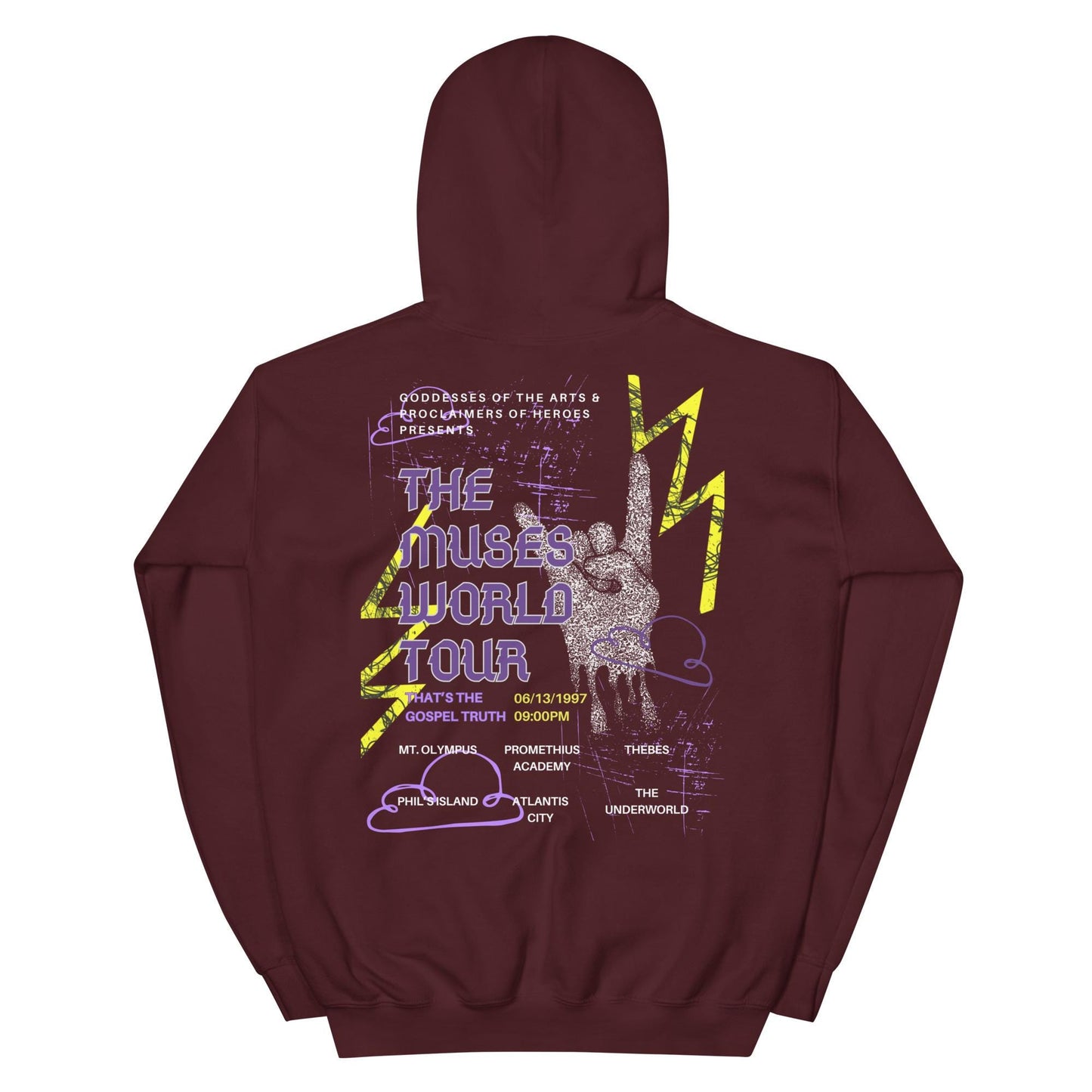 Hercules Muses World Tour Hoodie, Disney Adult Sweatshirt