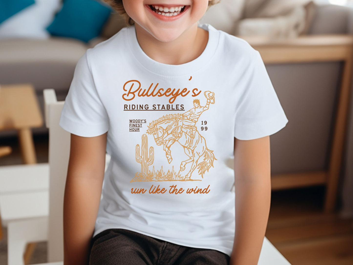 Bullseye's Riding Stables Youth Tee, Subtle Disney Family Shirt