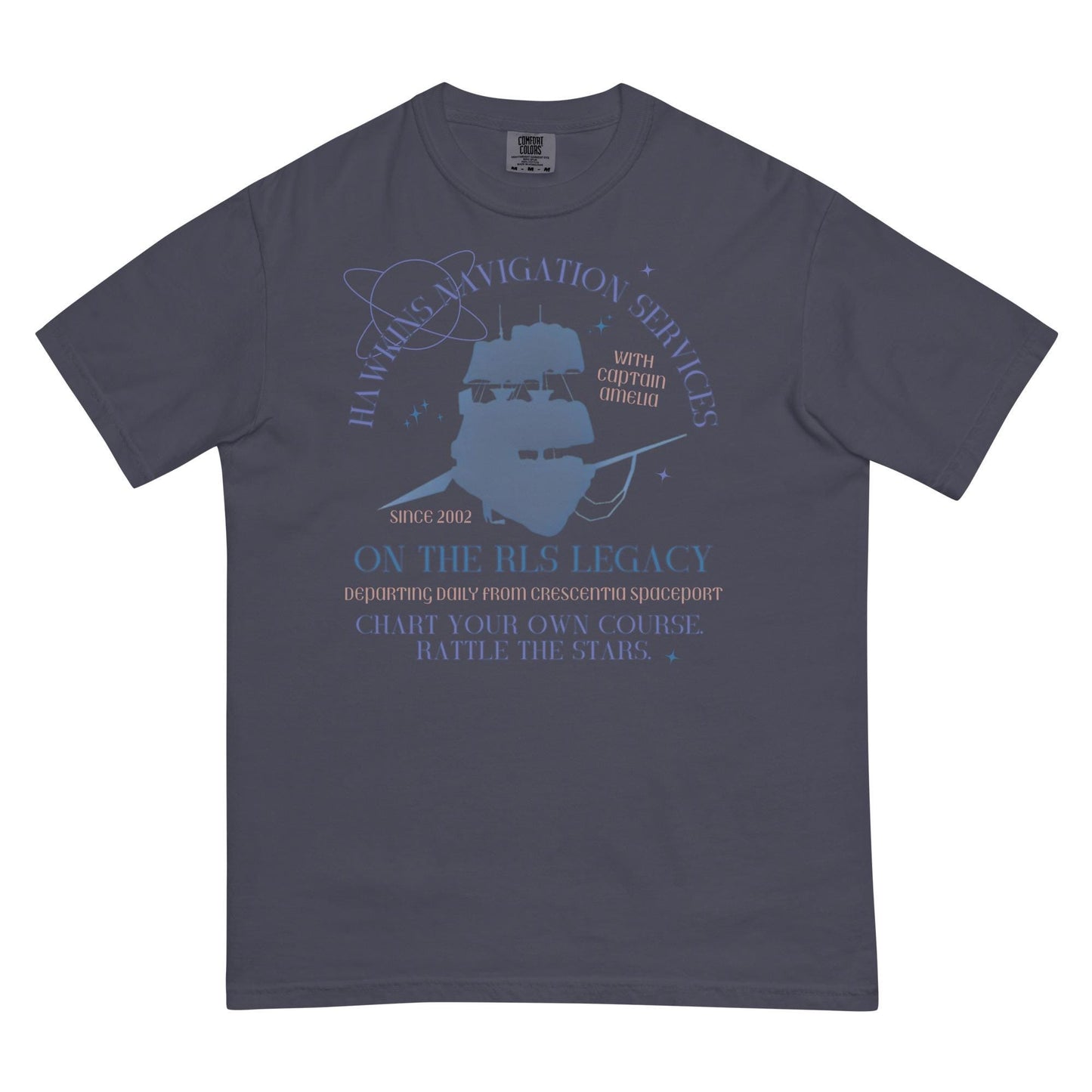 Treasure Planet Shirt: Jim Hawkins & Captain Amelia, Comfort Colors
