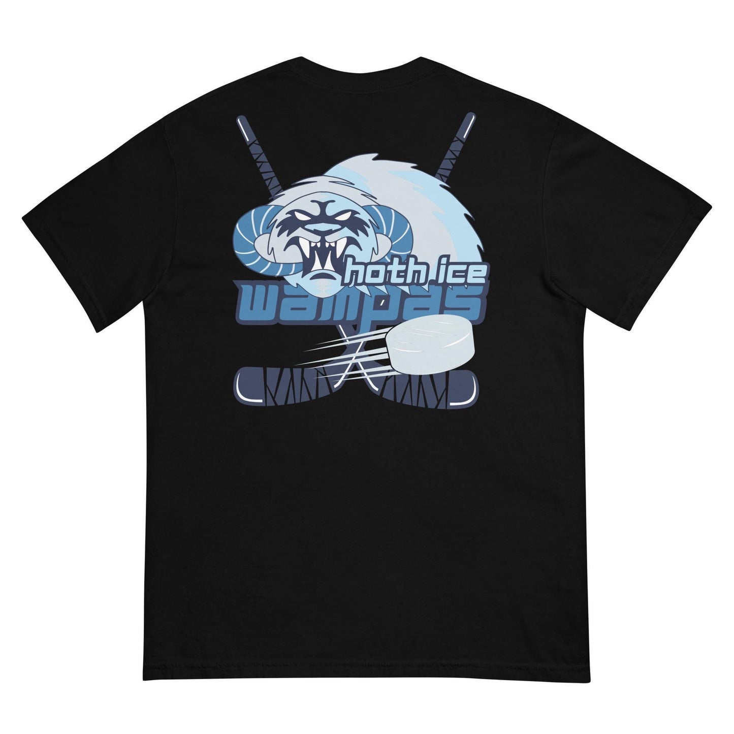 Hoth Ice Wampas Hockey T-Shirt, Star Wars Disney Dad, Comfort Colors