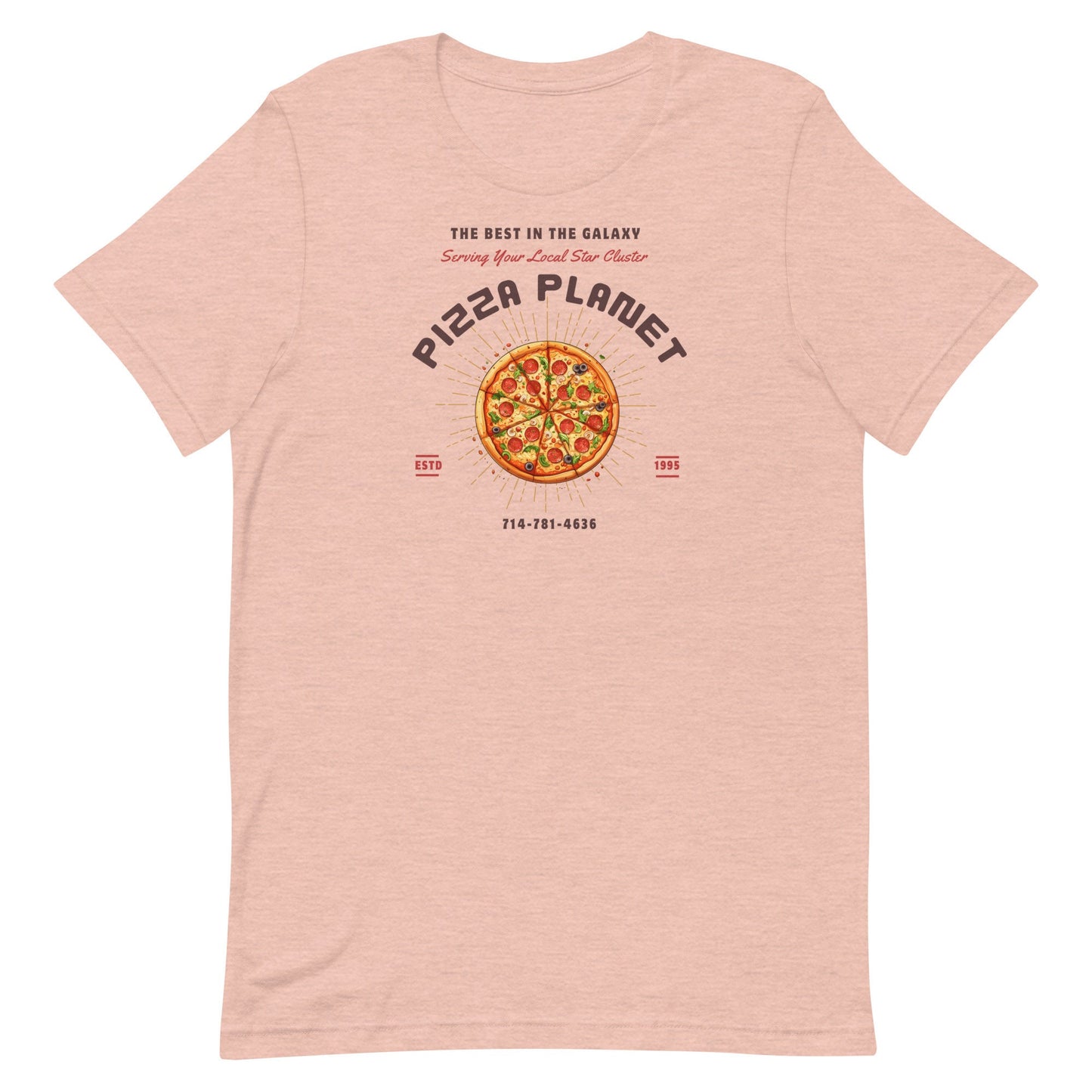 Pizza Planet Bella Canvas T-Shirt, Subtle Disney Dad Shirt