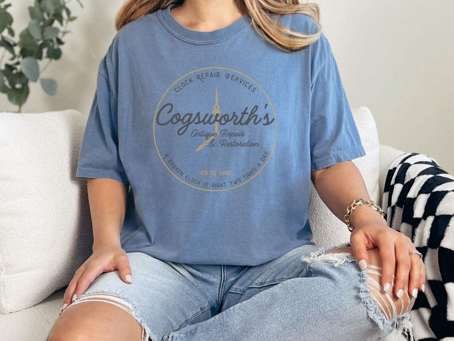 Cogsworth Beauty and the Beast Shirt, Comfort Colors, Disneyland