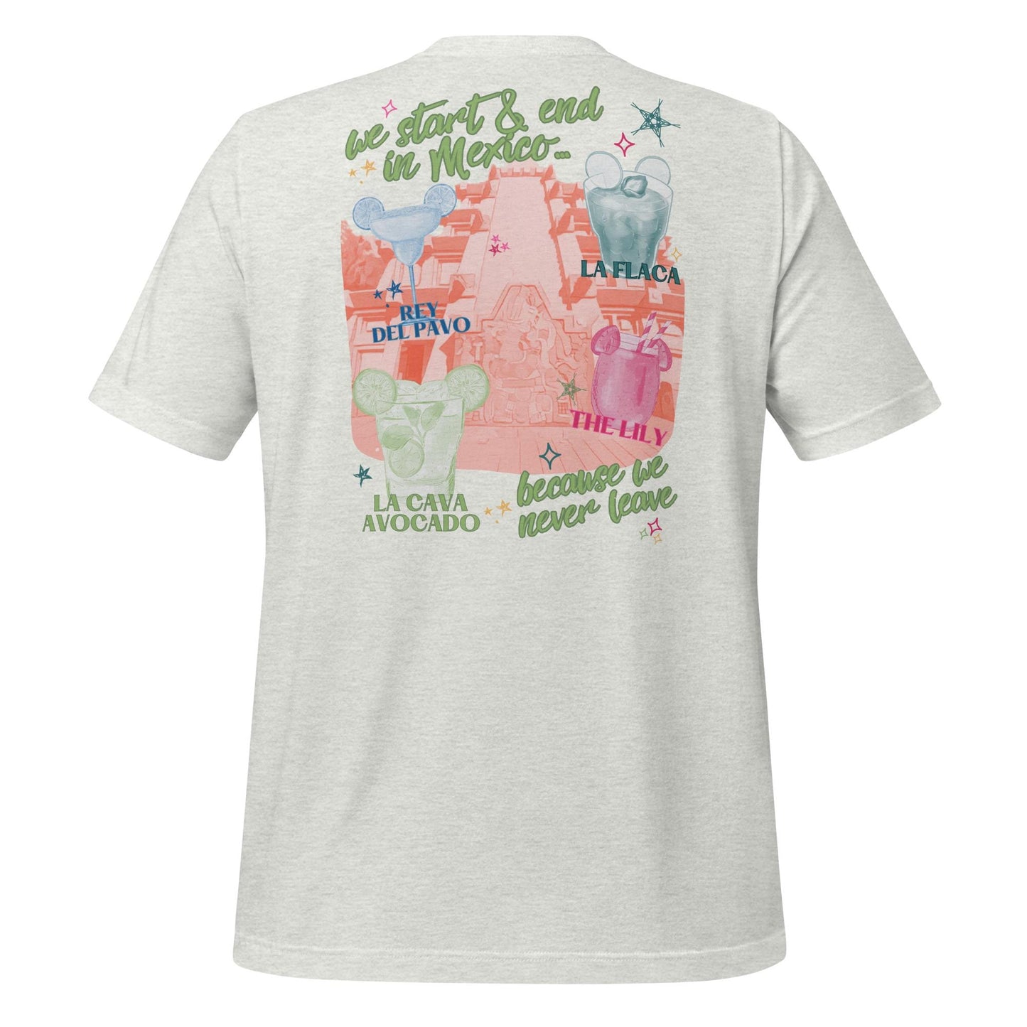 Mexico EPCOT Girls Trip Shirt: La Cava Avocado, Bella Canvas Tee