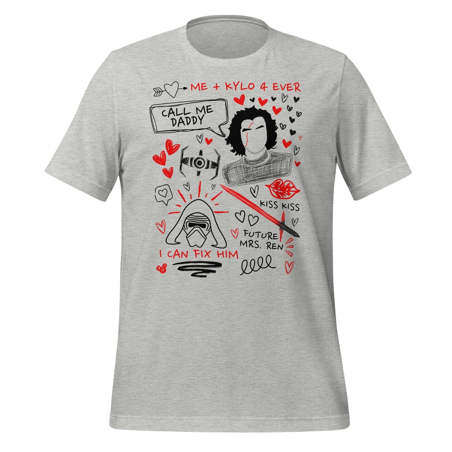 Kylo Ren Doodle Sketch Shirt: Star Wars Fan Tee