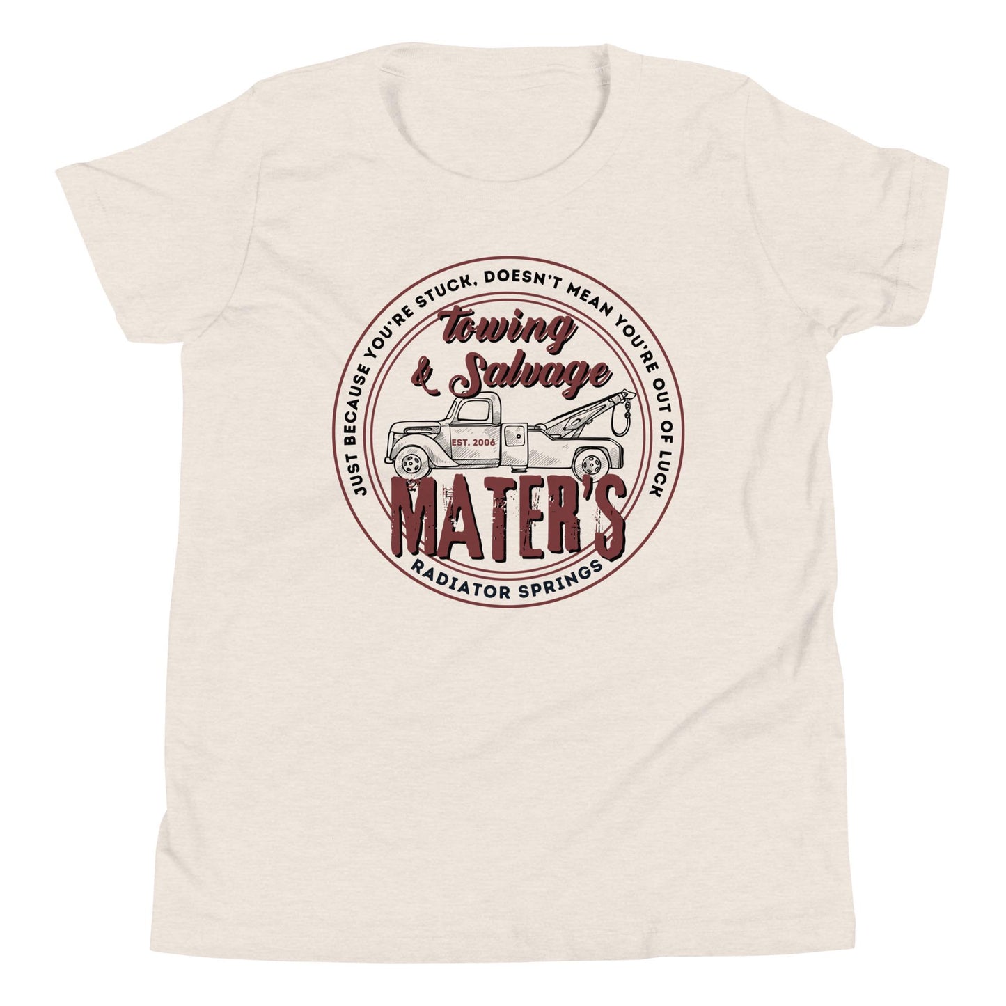 Tow Mater Disney Cars Bella Canvas Youth T-Shirt