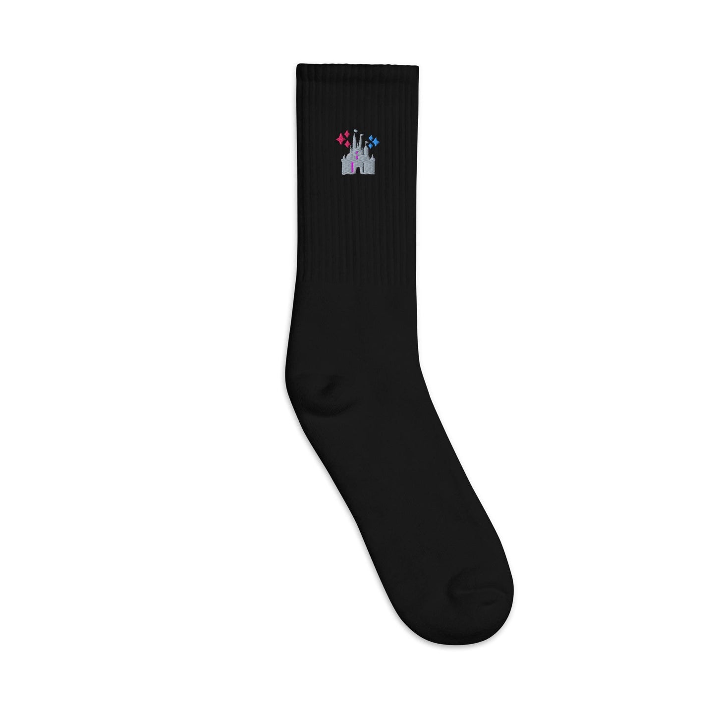Disney Castle Embroidered Socks