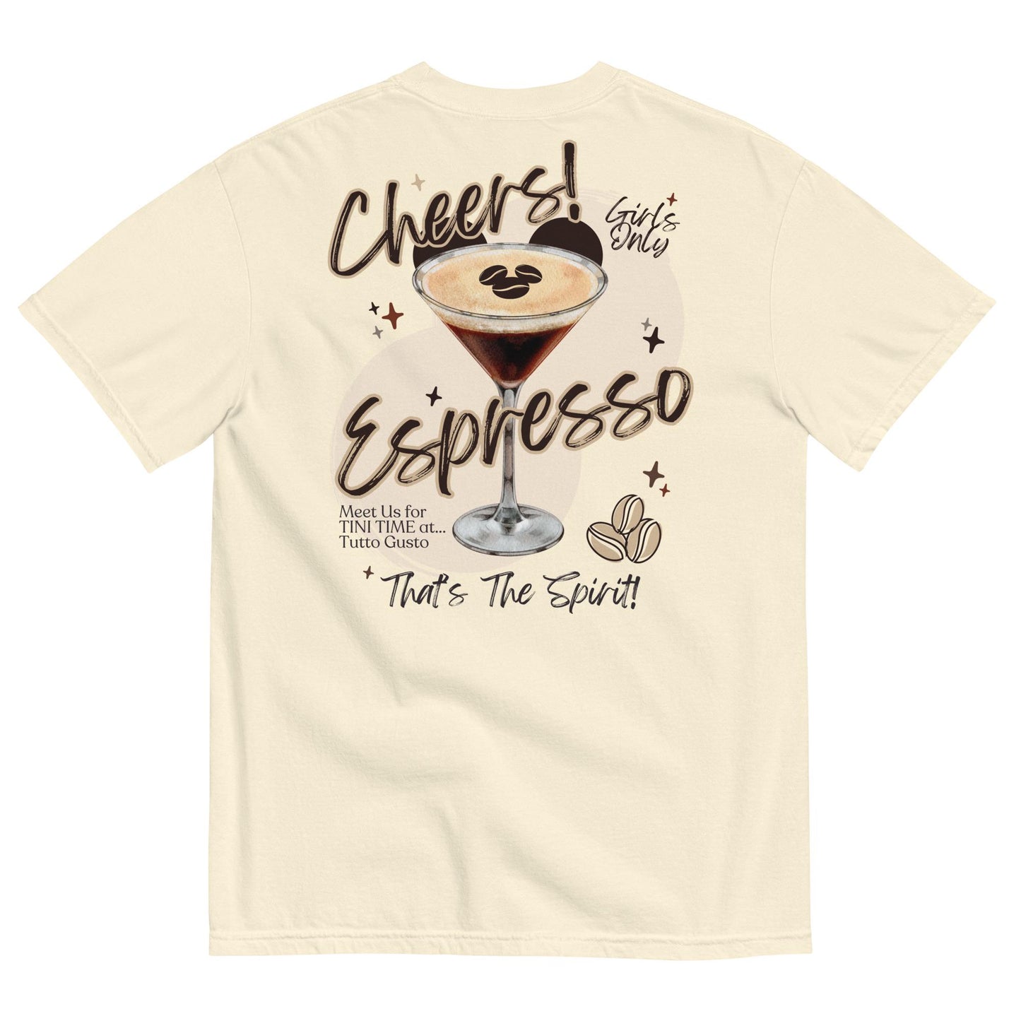 Espresso Martini Theme Park Tee, Tutto Gusto EPCOT Comfort Colors Girls Trip Shirt