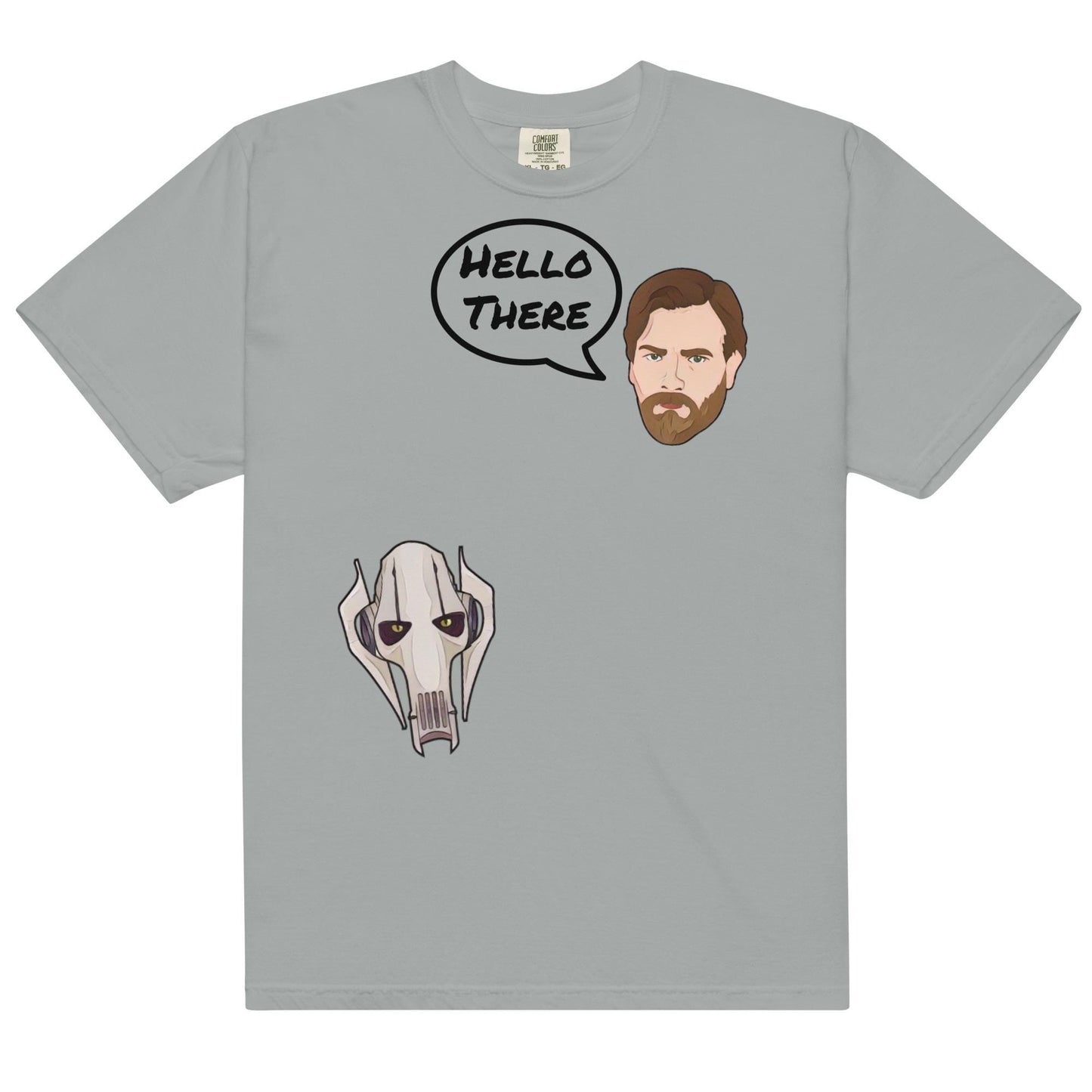 Hello There Star Wars Shirt: Obi-Wan & Grievous Comfort Colors Tee