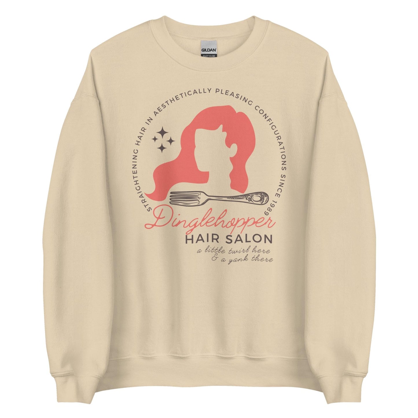 Little Mermaid Unisex Crewneck, Dinglehopper Hair Salon