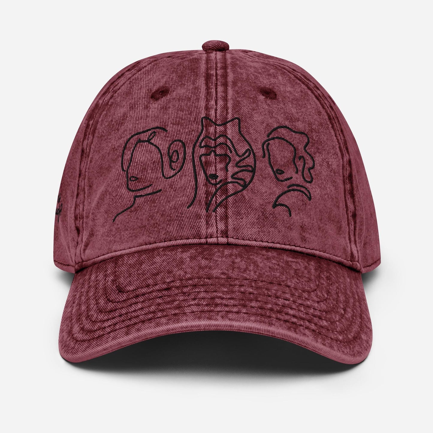Star Wars Icon Hat: Princess Leia, Ahsoka, Rey Sketch - Vintage Dad Cap
